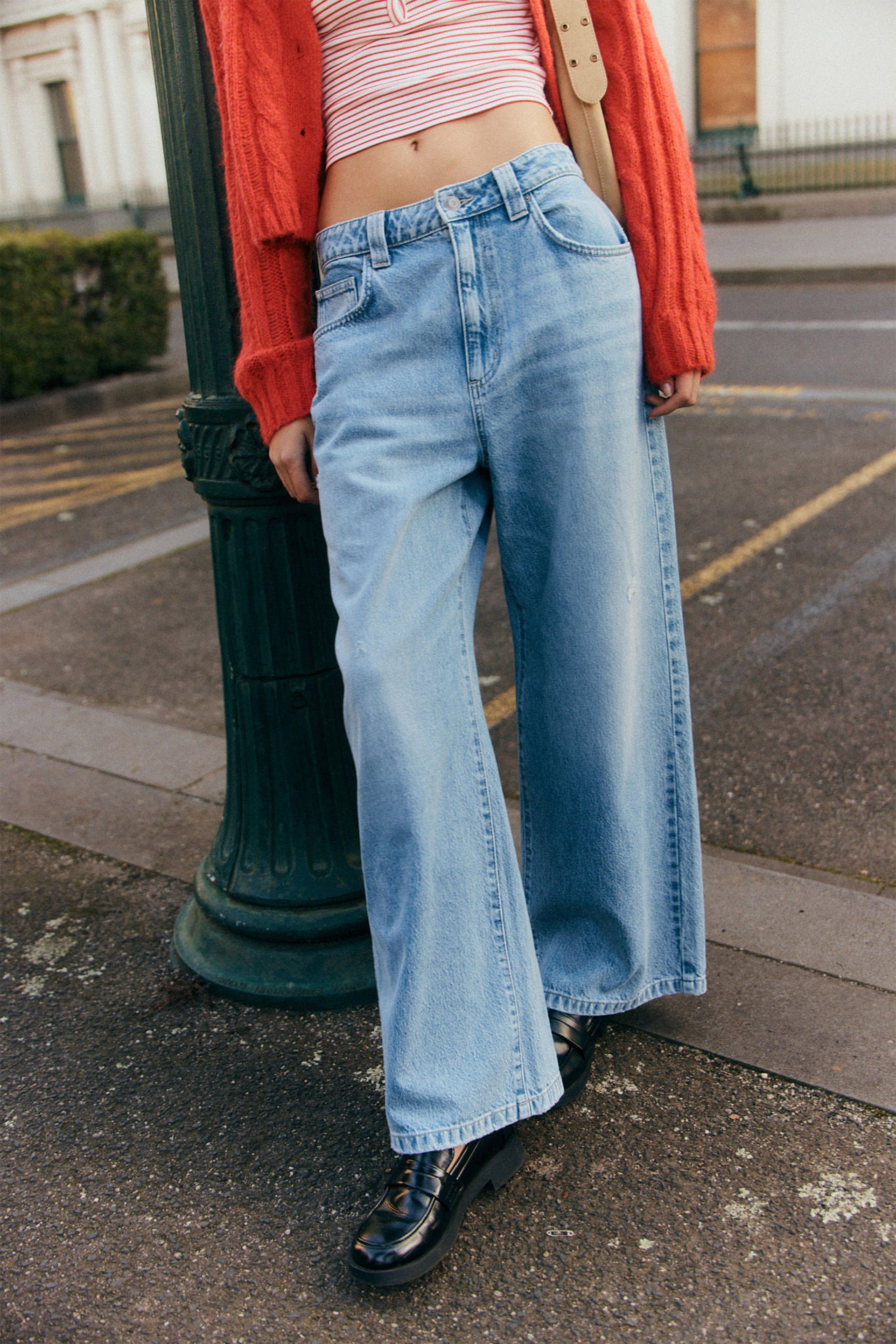 Low Super Baggy Jean breeze blue worn