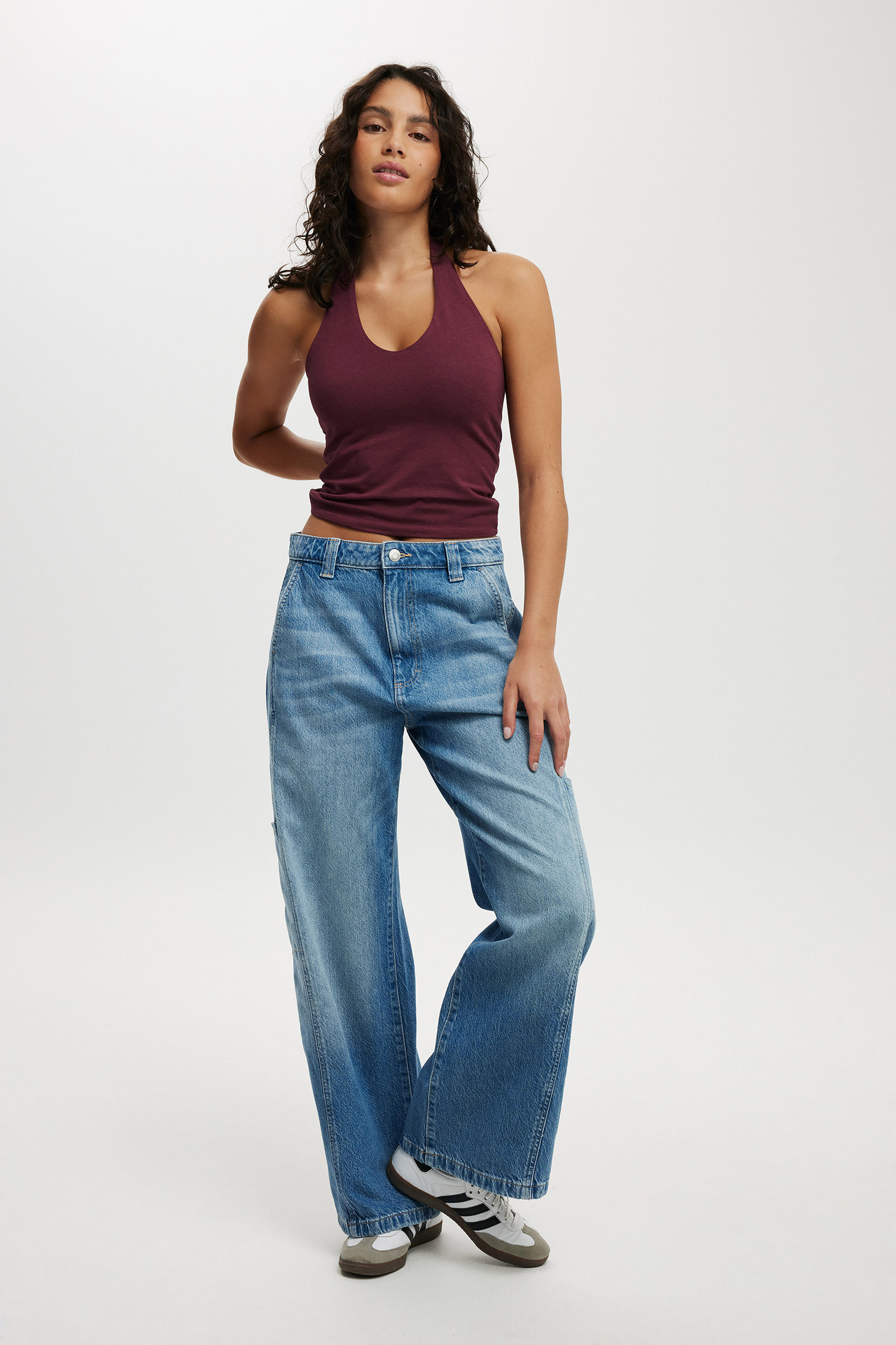 Low Super Baggy Jean saltwater blue/pocket