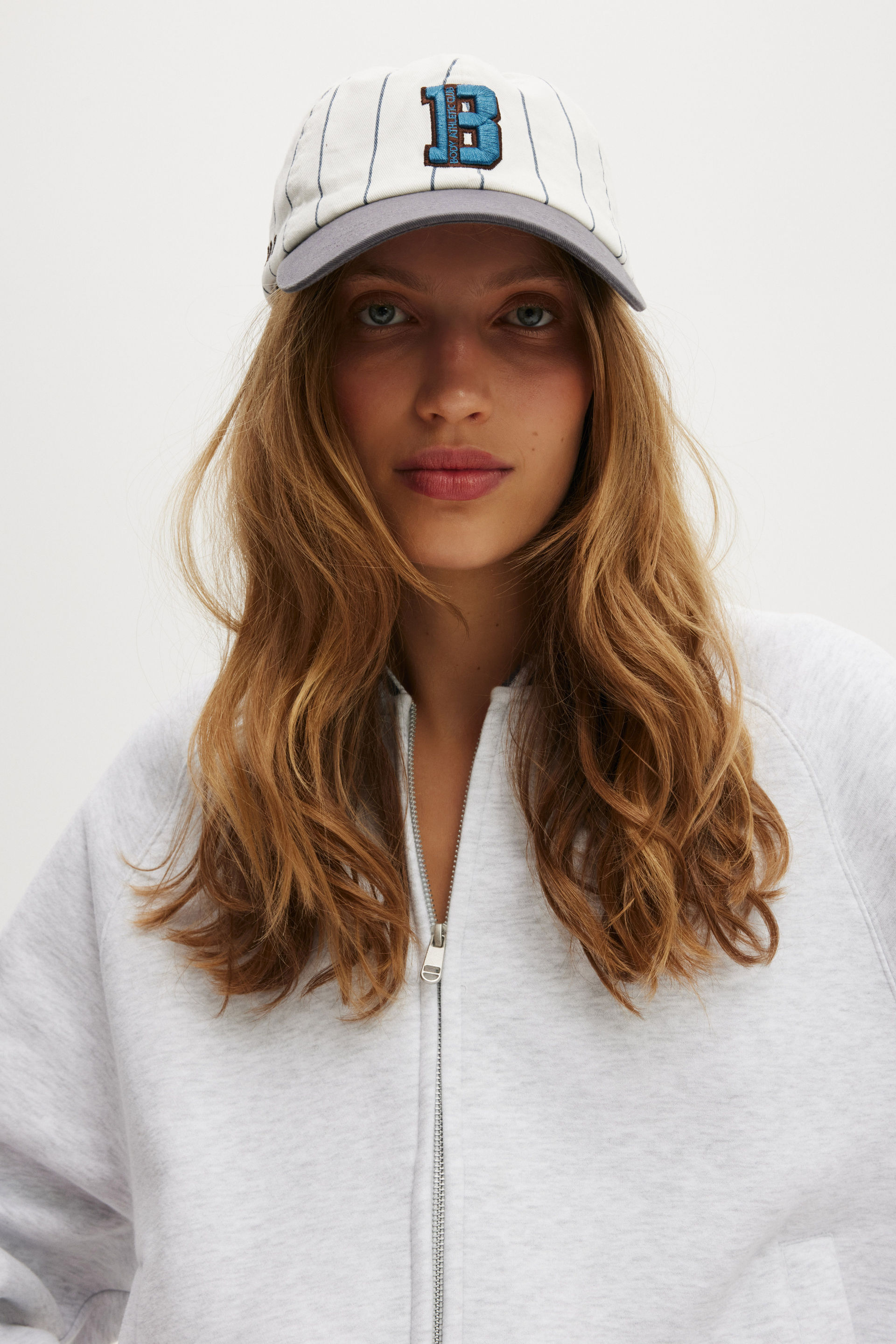 Active Graphic Cap white/blue pinstripe b