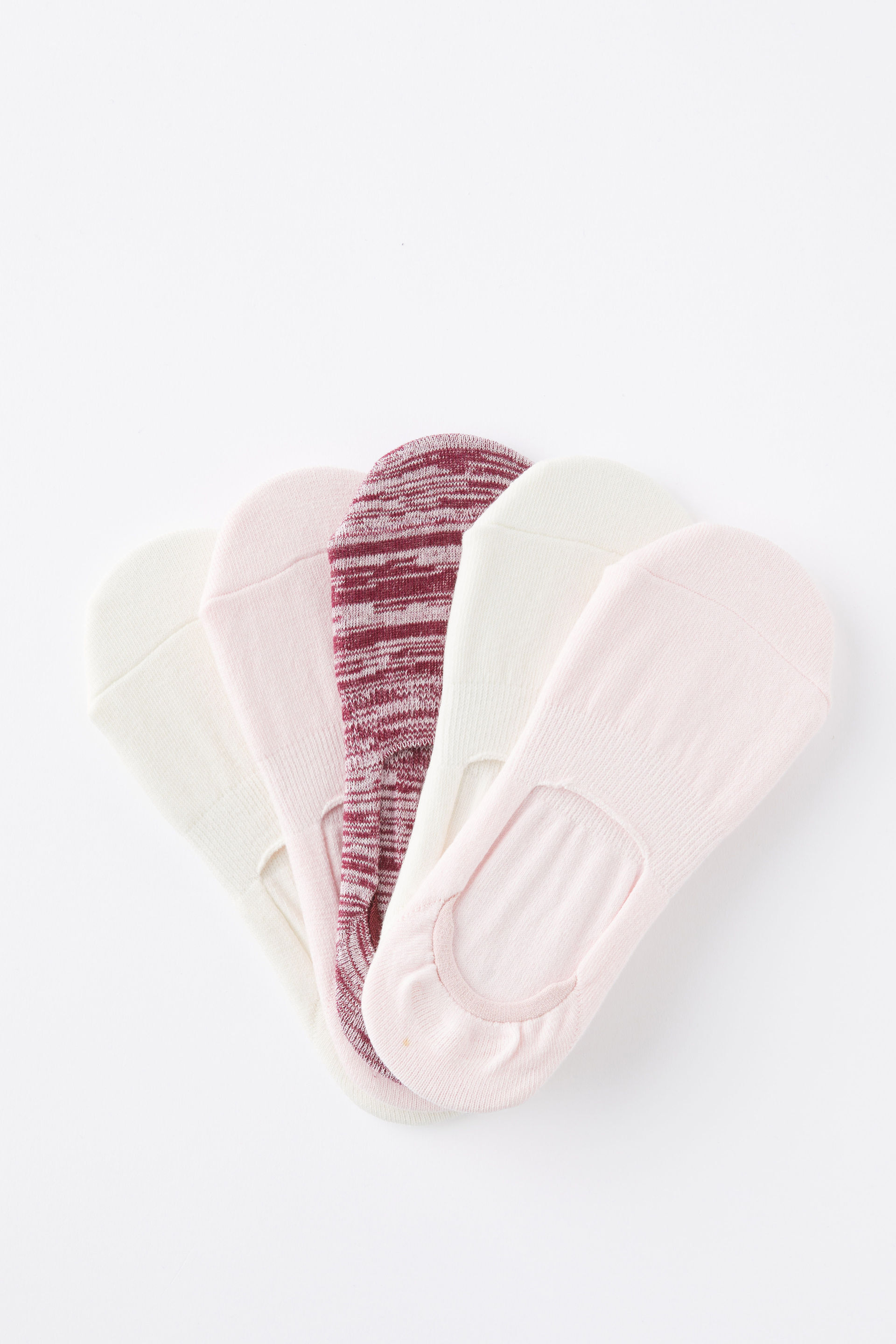 Body Invisible Socks 5Pk deep red/cherry dream