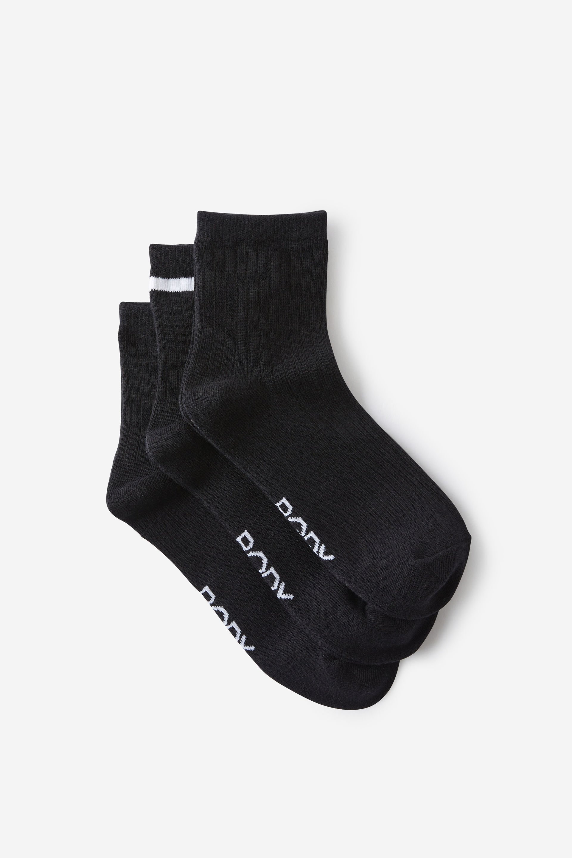 Body Mid Crew Socks 3Pk black