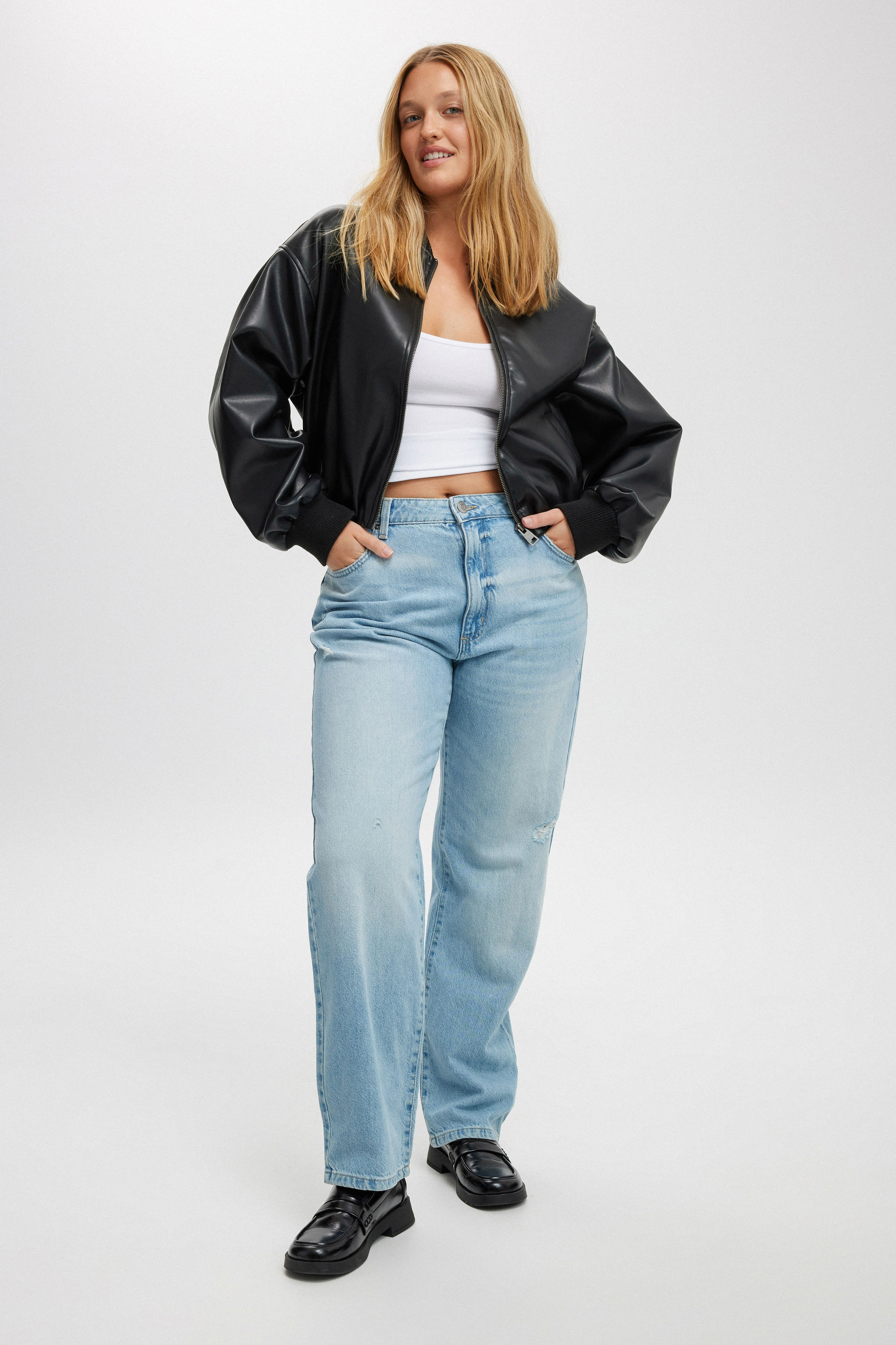 Original Straight Jean air blue worn