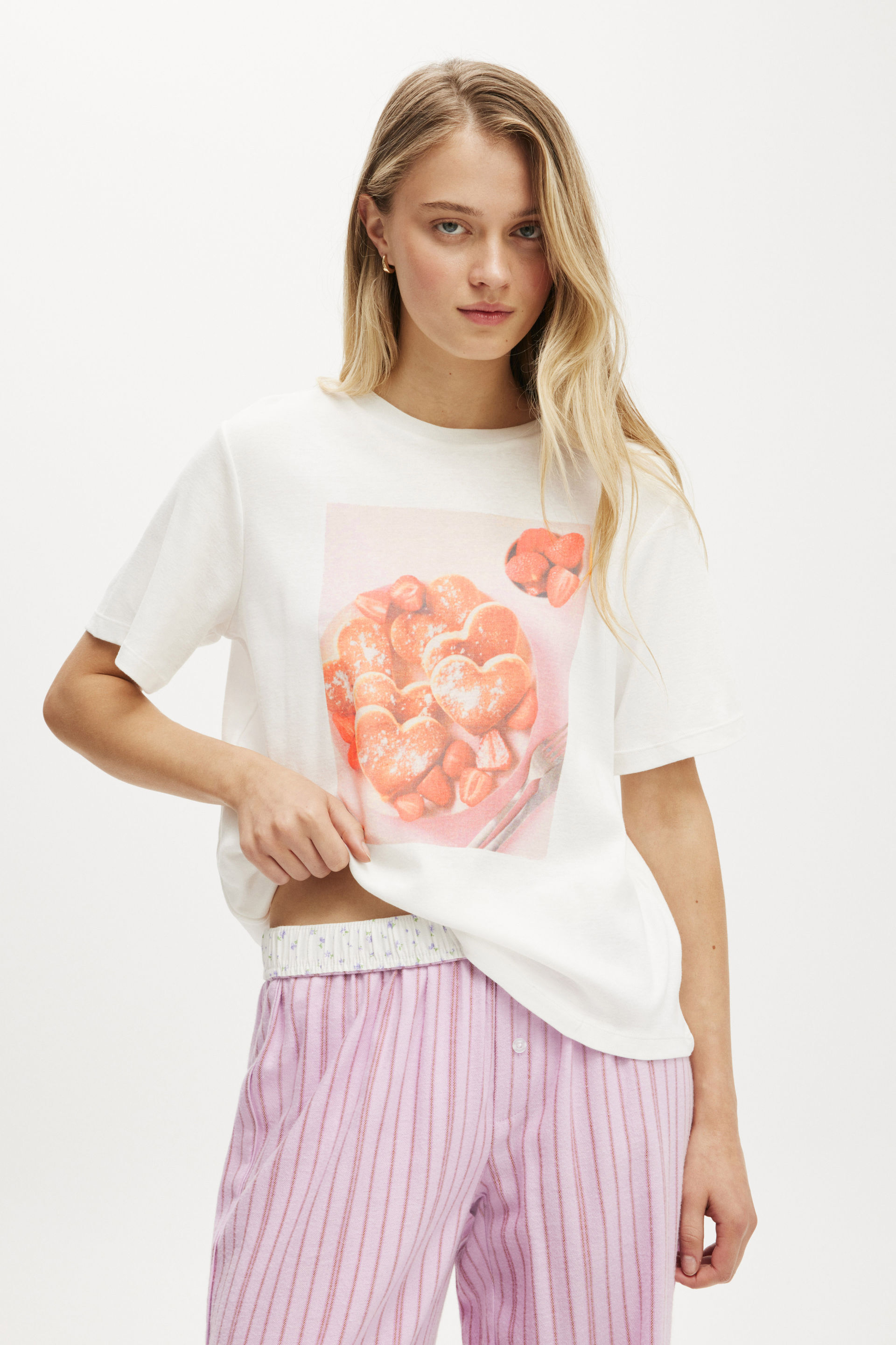 Lounge Graphic Tee brunch club pancakes