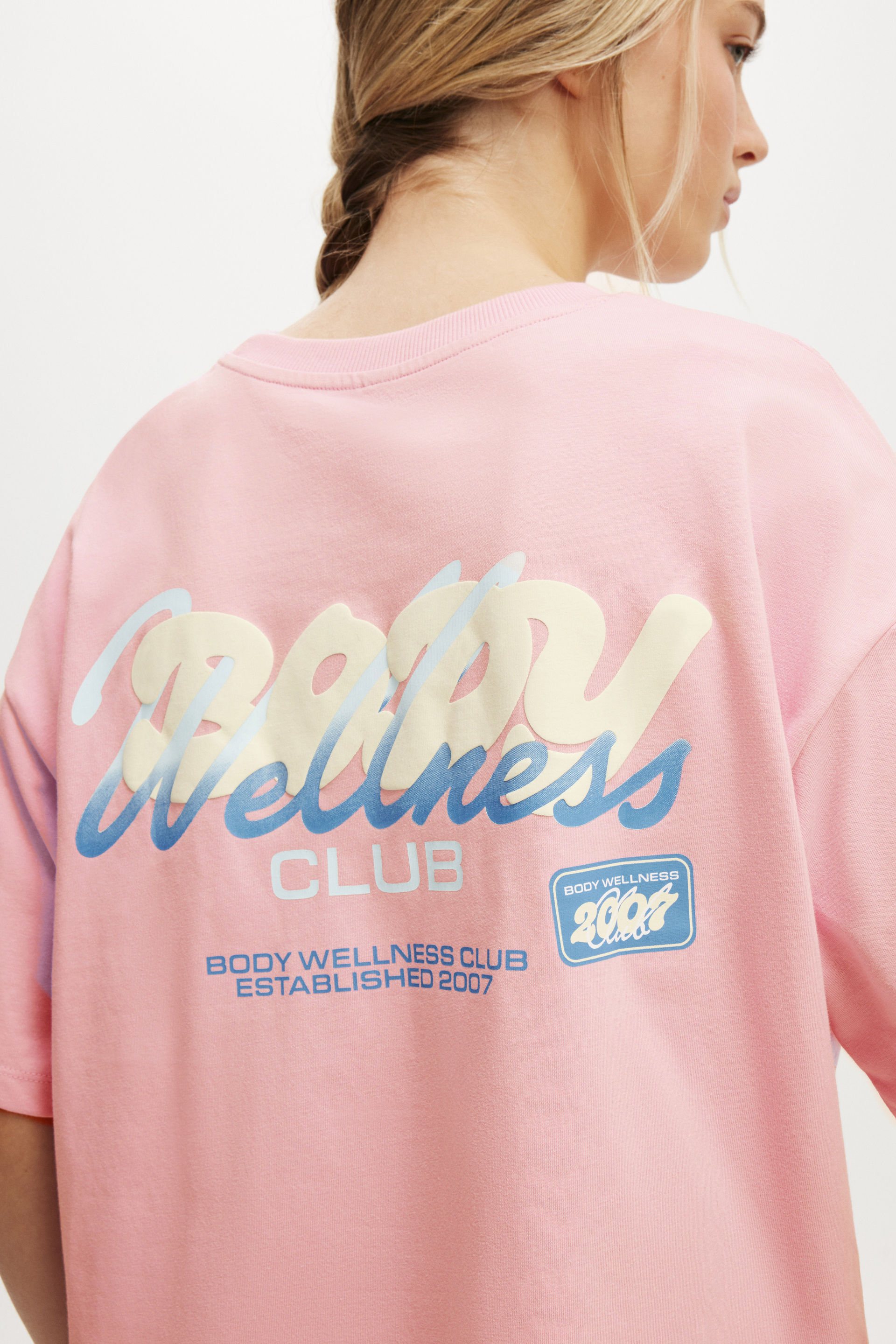 Active Graphic Tee pink lavender/bwc interlaced