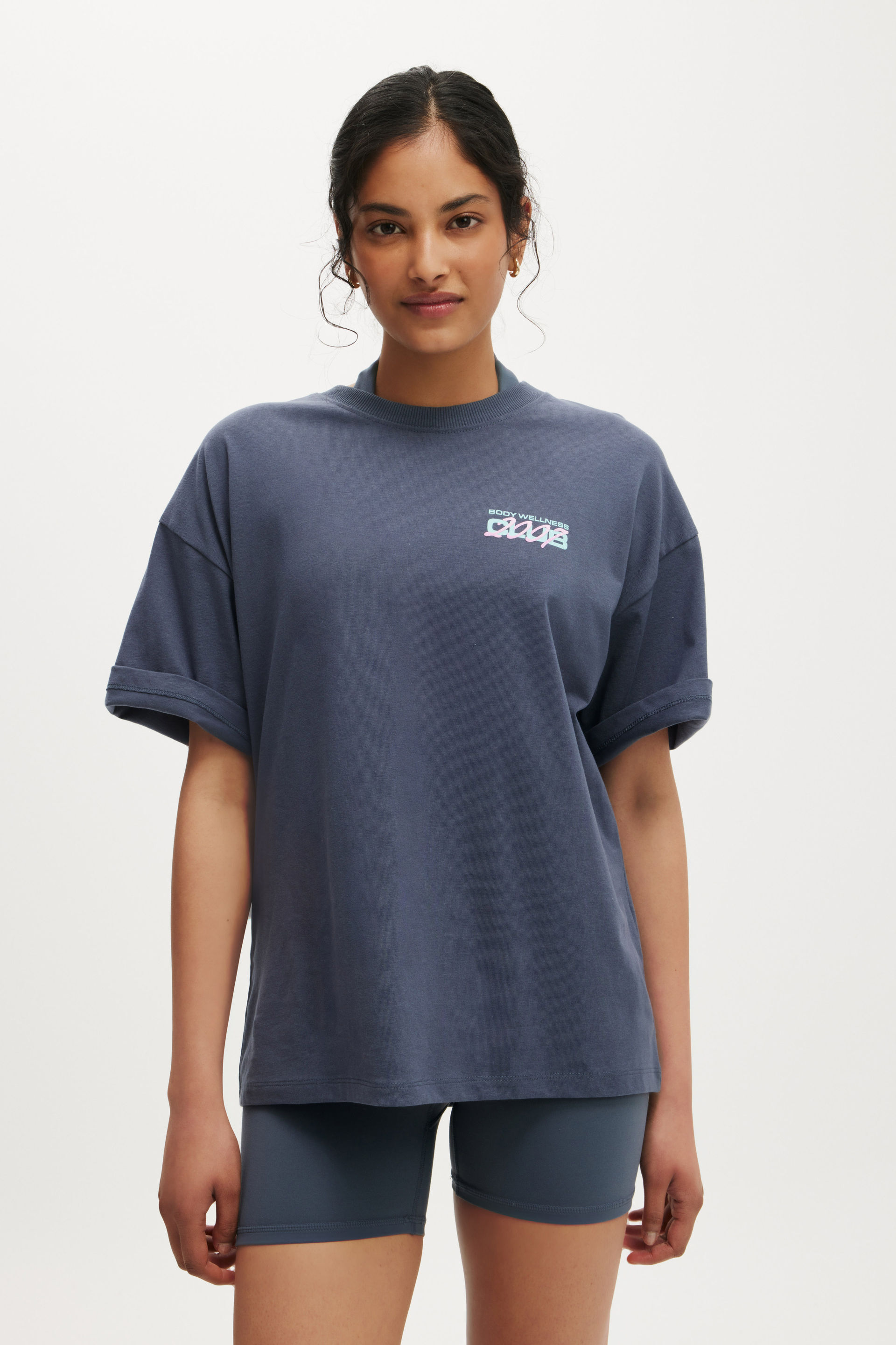 Active Graphic Tee folkstone grey/bwc interlaced