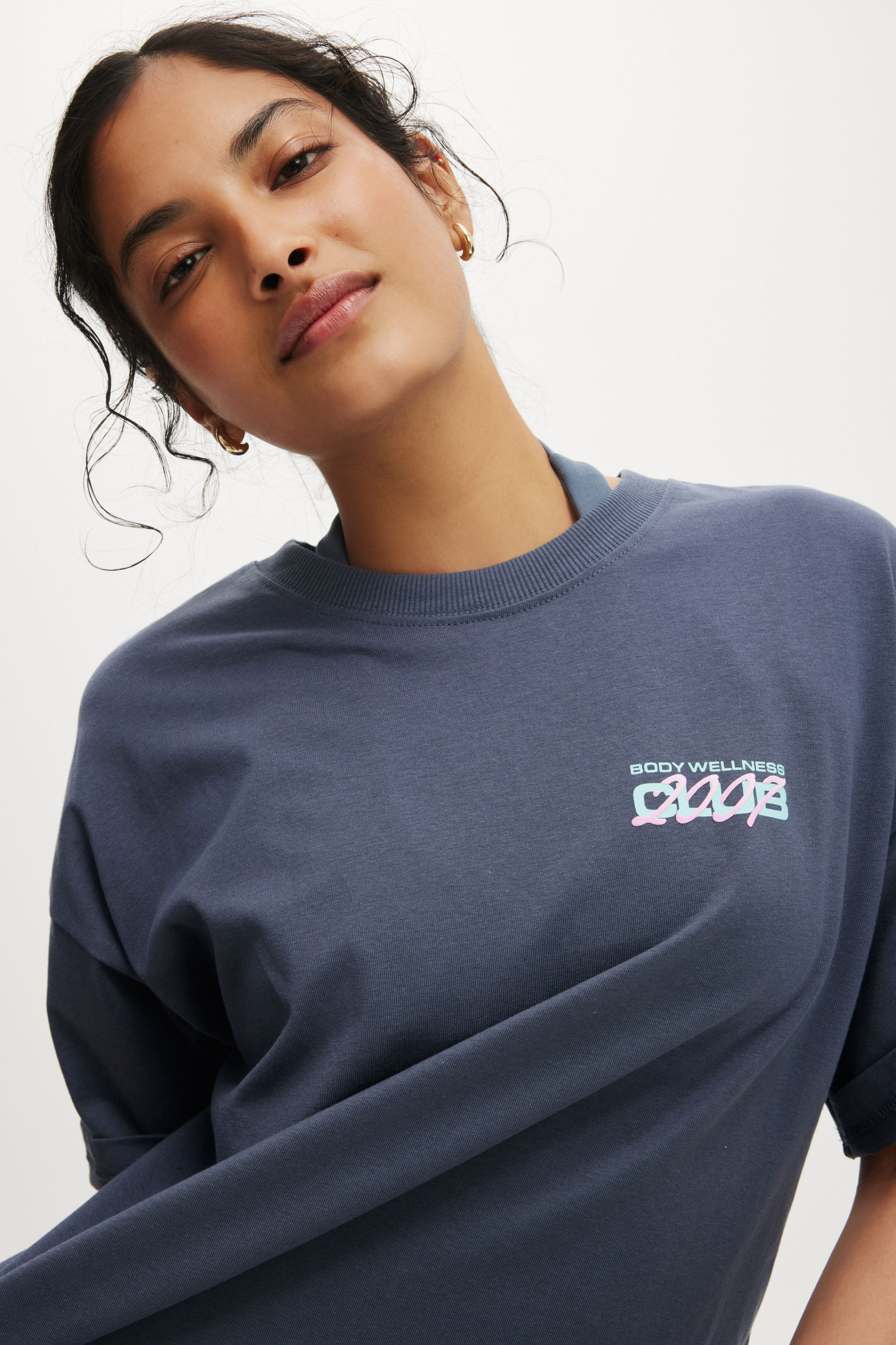 Active Graphic Tee folkstone grey/bwc interlaced