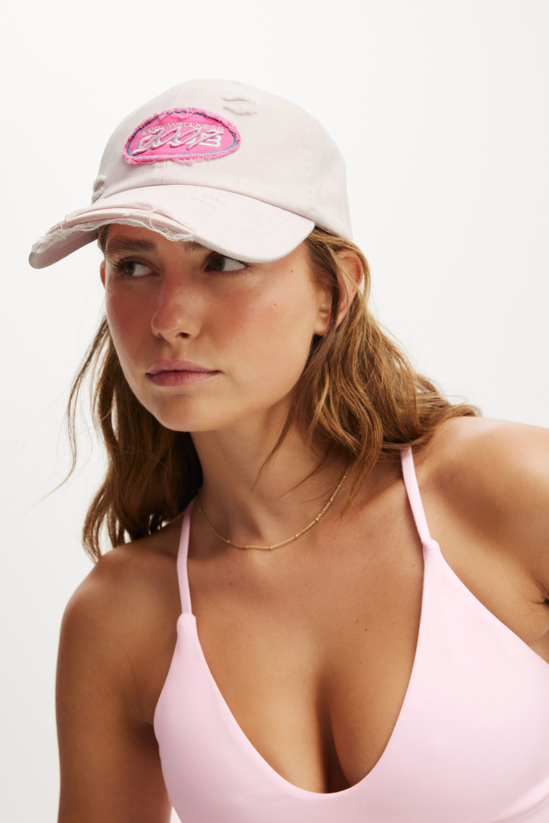 Distressed Club Cap blushing bride