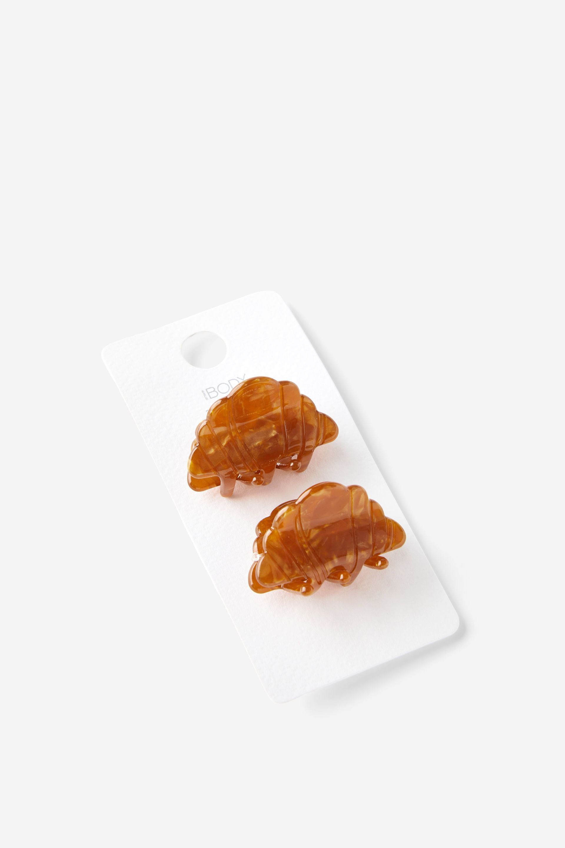 Brunch Club Hair Clips 2Pk caramel