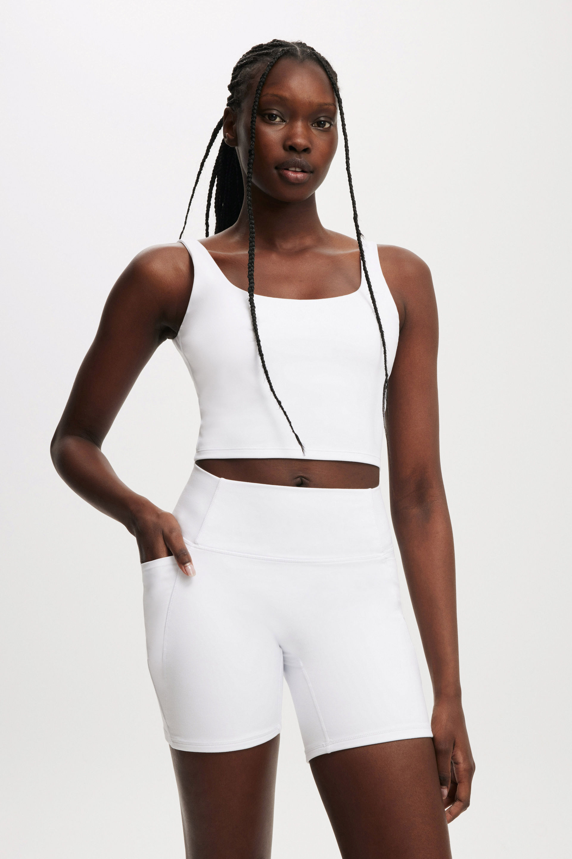 Ultra Soft Scoop Tank white