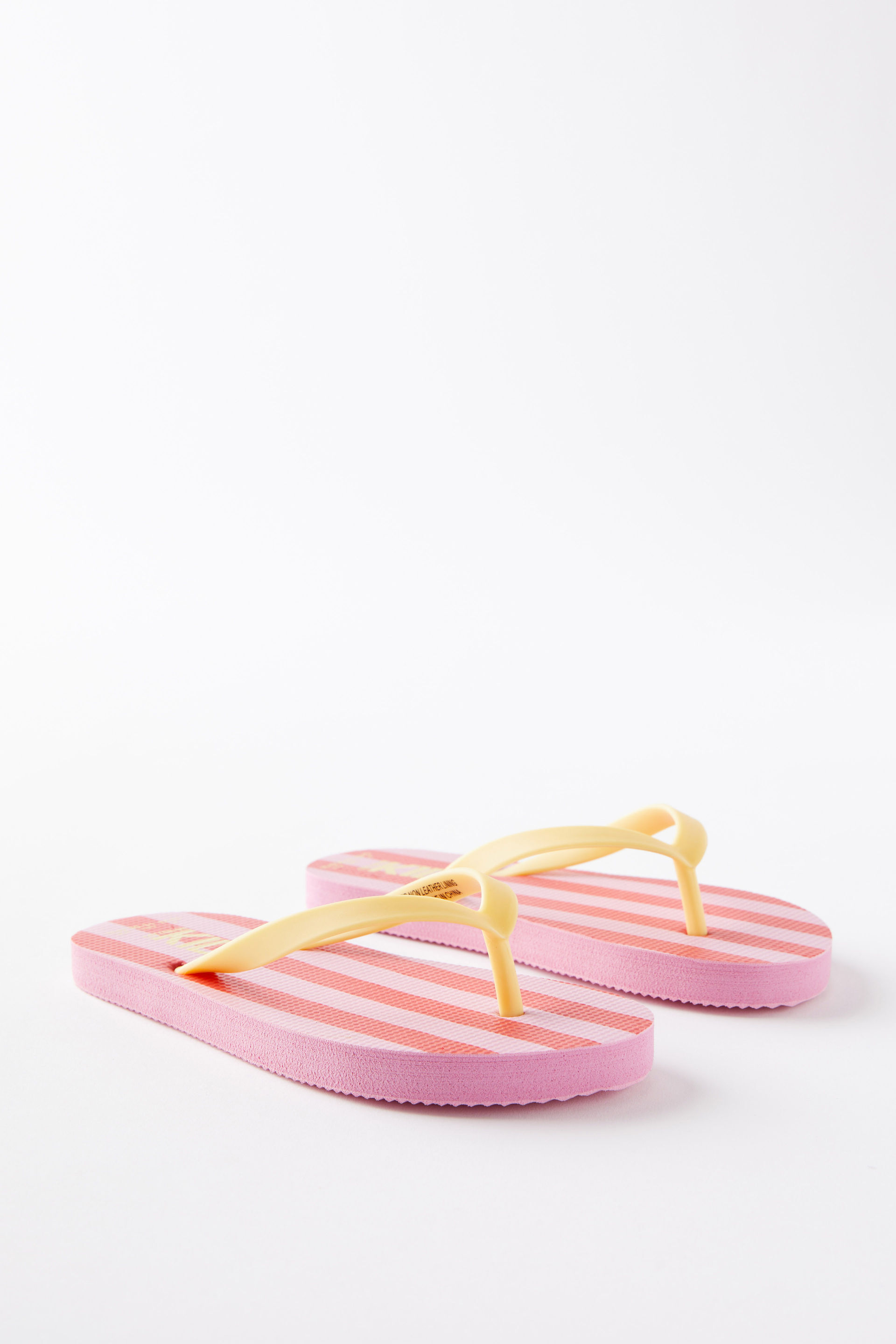 Printed Flip Flop marshmellow/varsity red block stripe