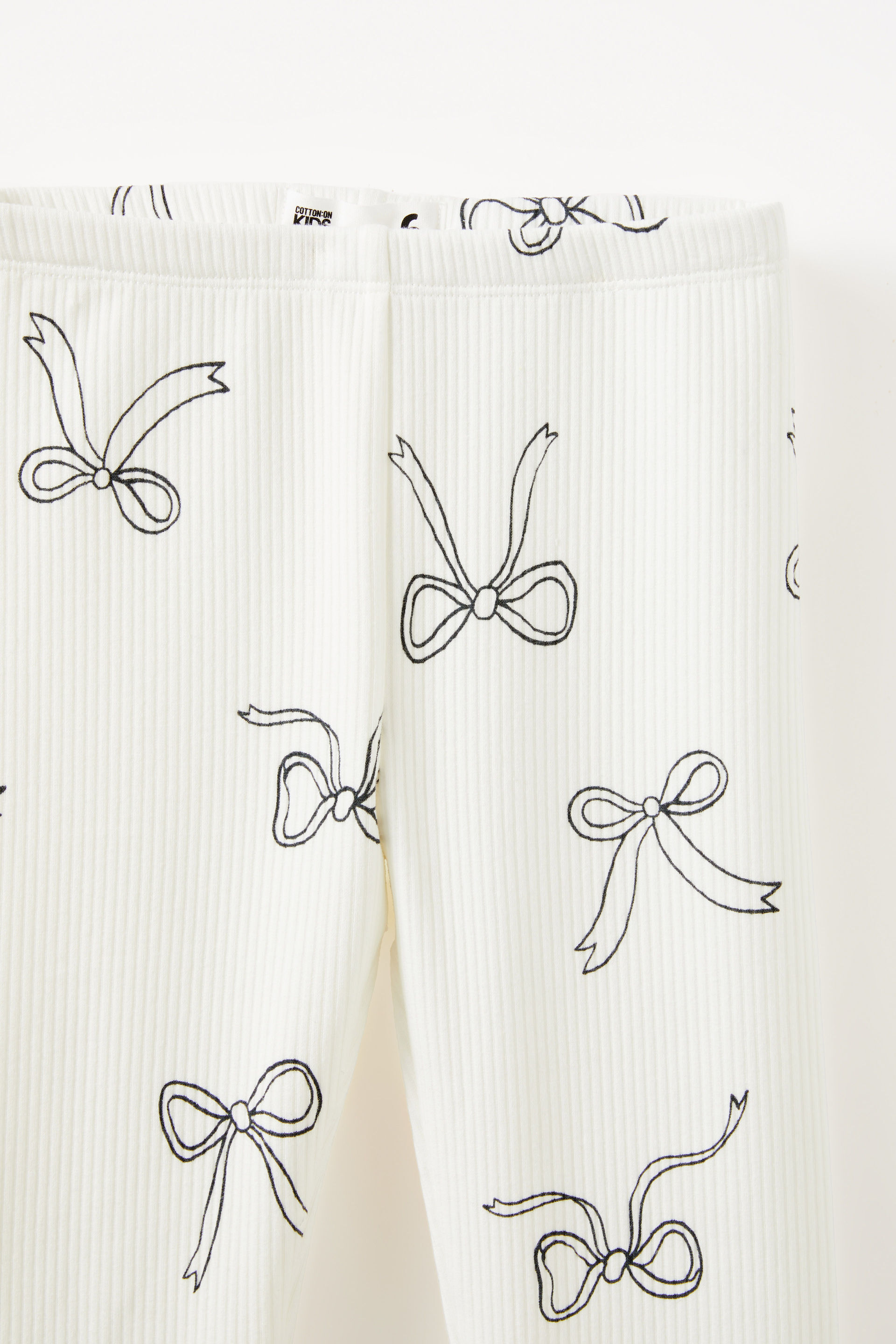 Fleece Legging vanilla/bows