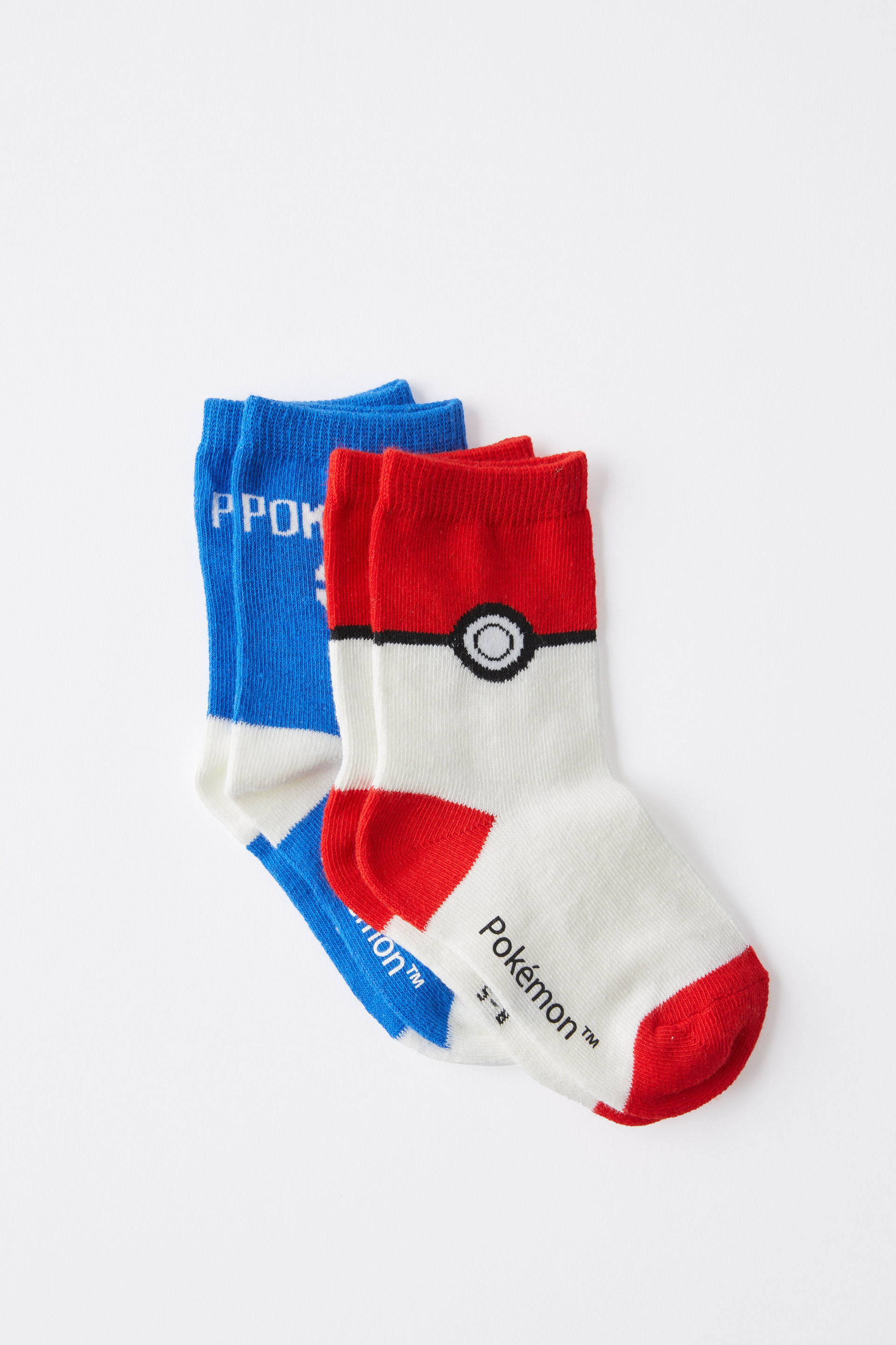 Pok&eacute;mon 2Pk Crew Sock lcn pok harbour blue/poke ball