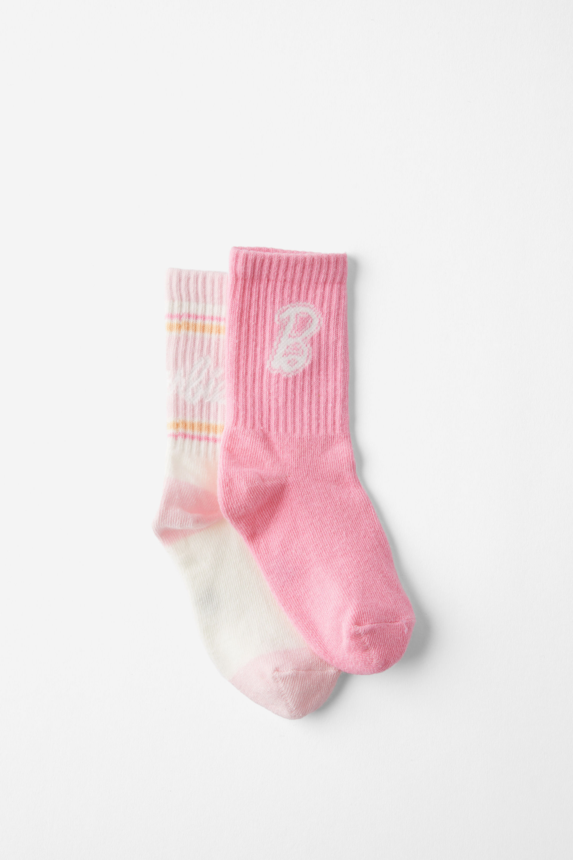 Barbie 2Pk Crew Sock lcn mat vanilla/barbie varsity