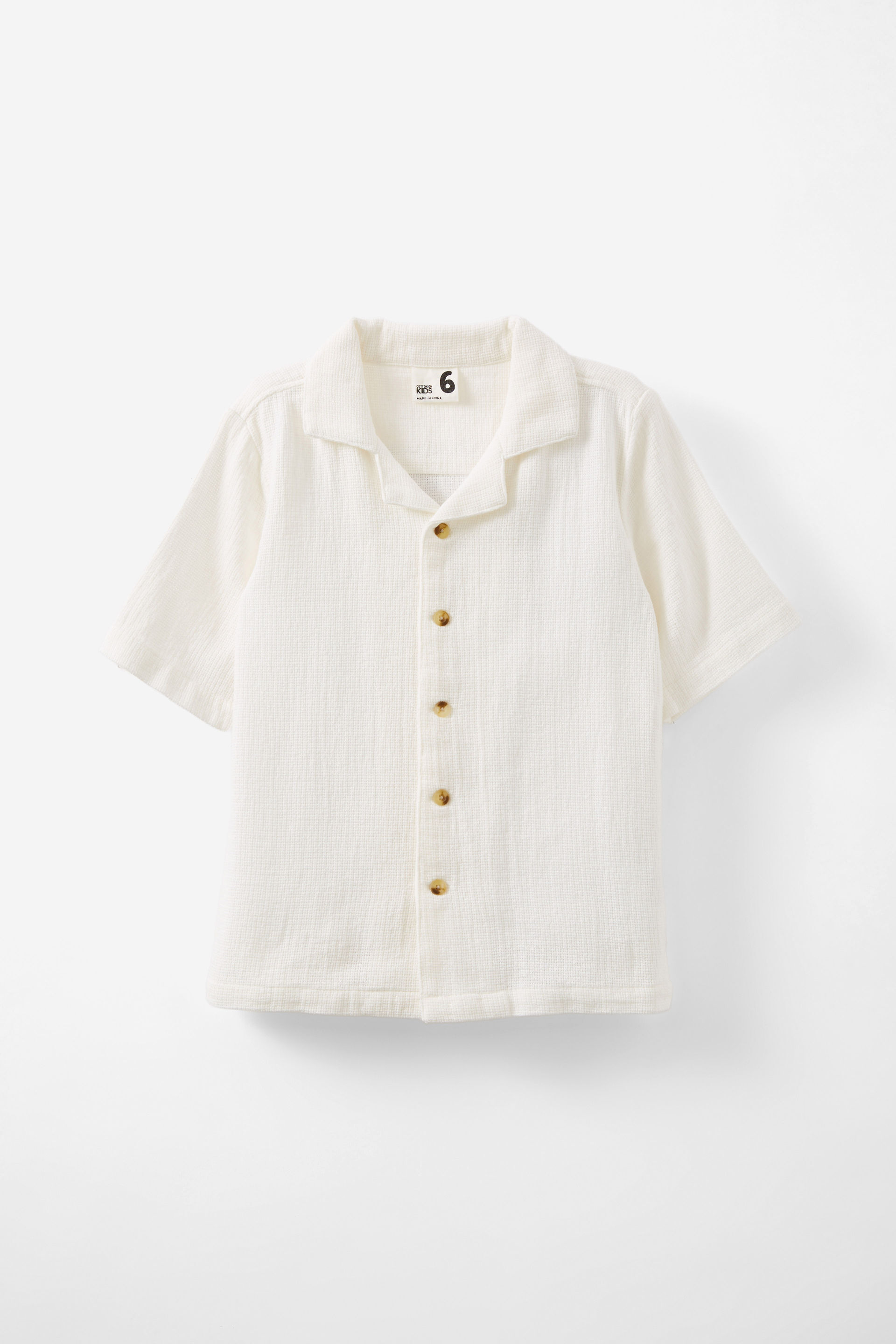 Cabana Short Sleeve Shirt vanilla/texture