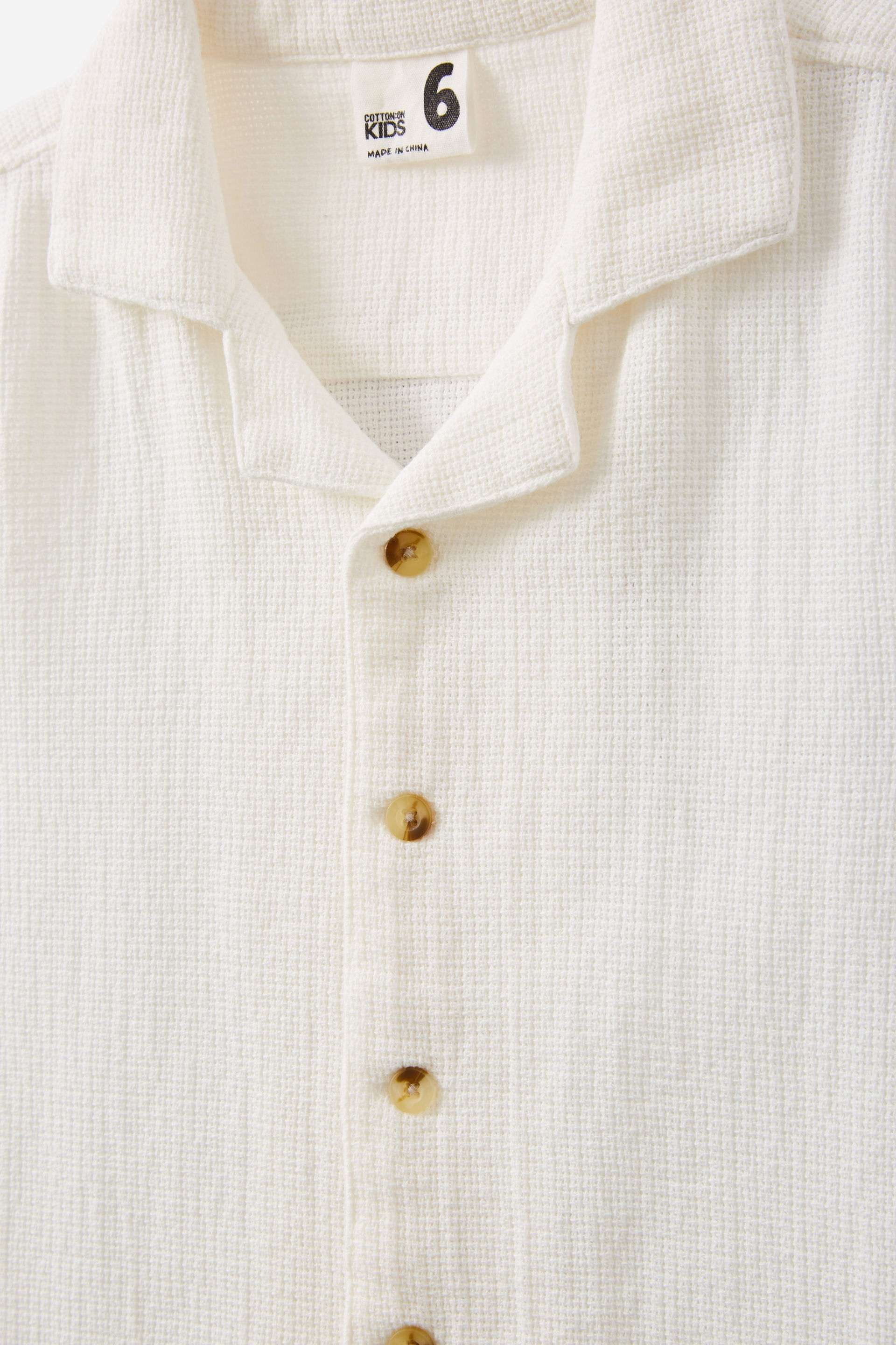 Cabana Short Sleeve Shirt vanilla/texture