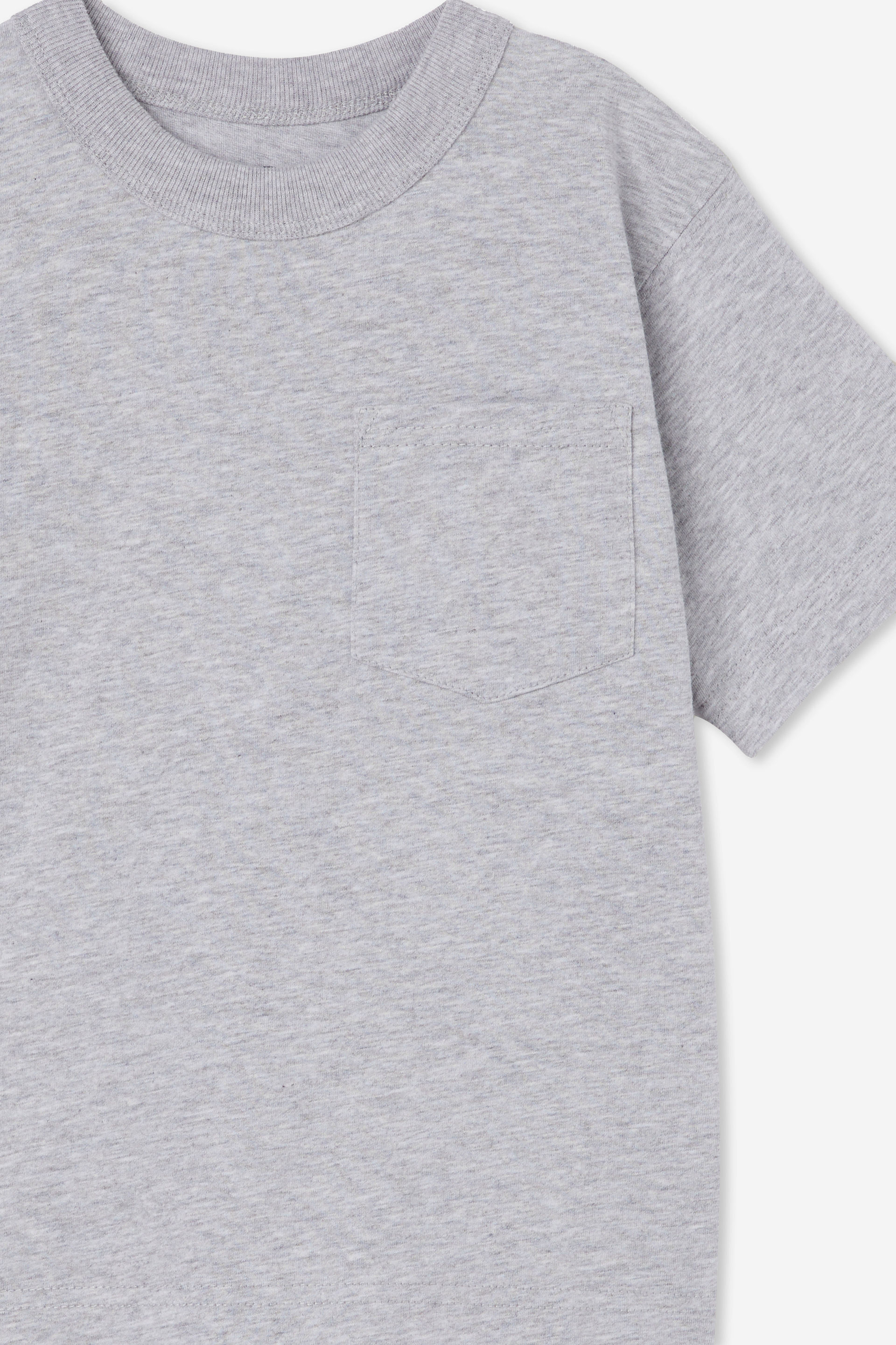 The Essential Short Sleeve Tee fog grey marle