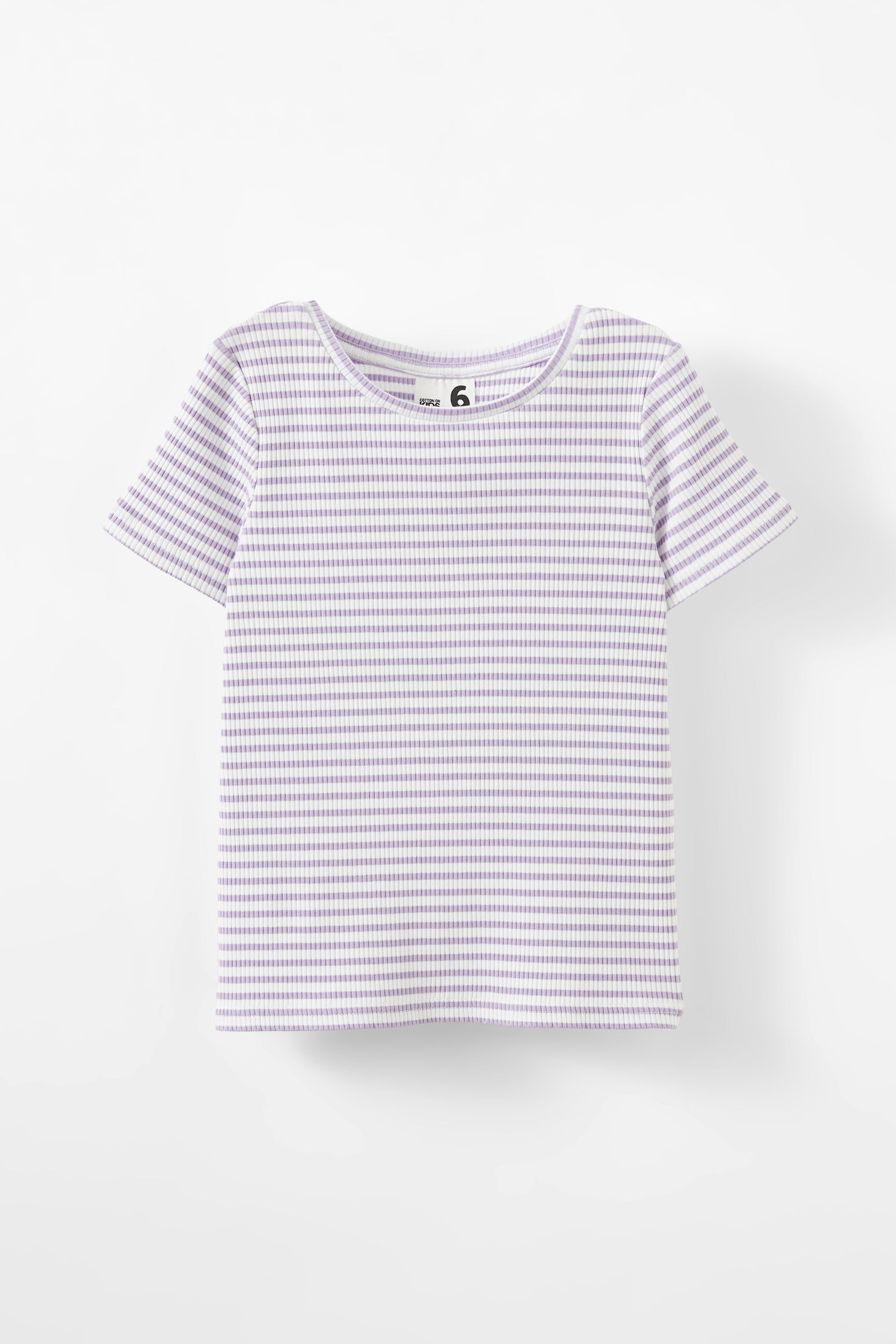 Raya Baby Tee lilac mood/vanilla stripe