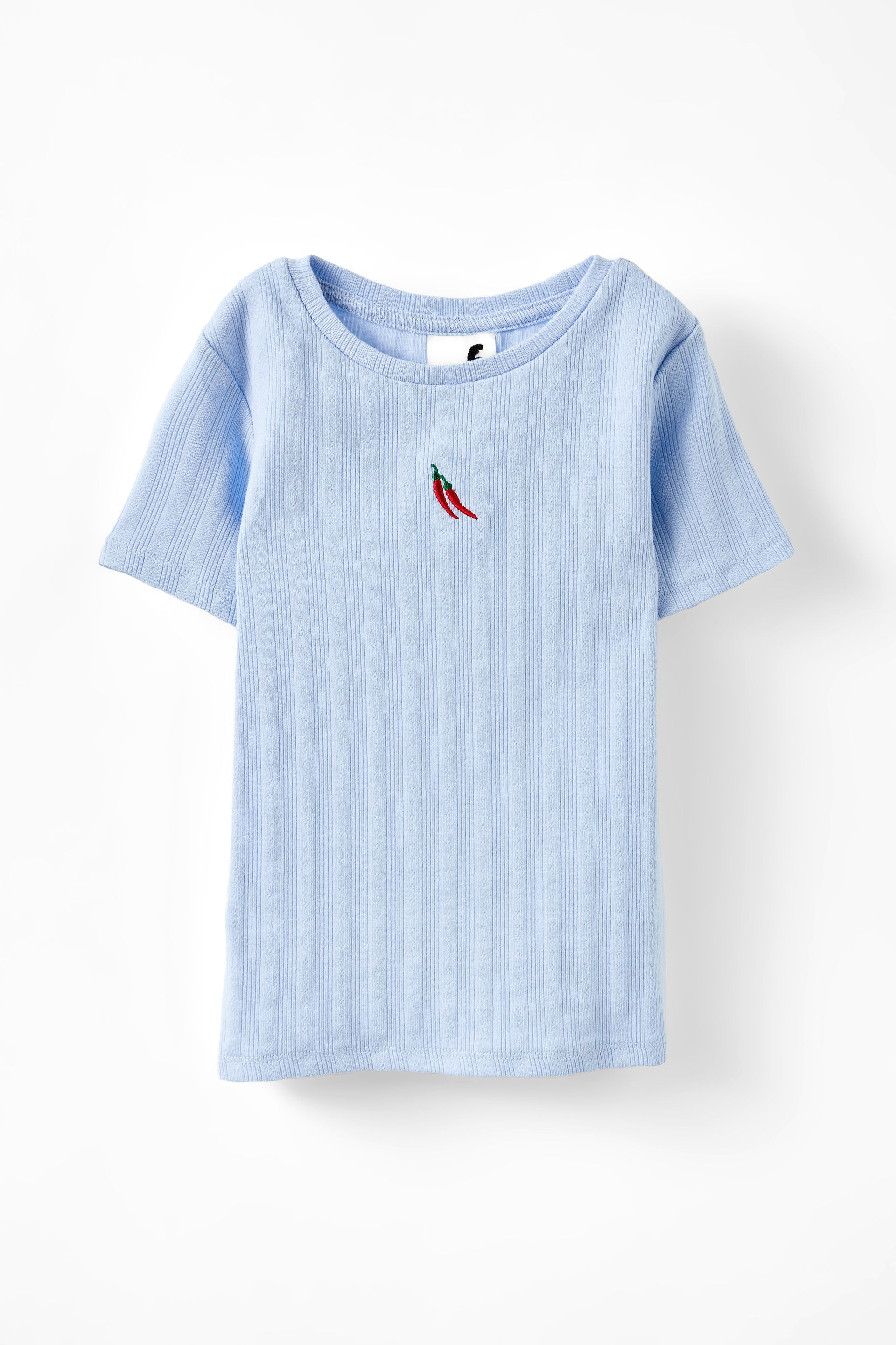 Raya Baby Tee dawn blue/chillis