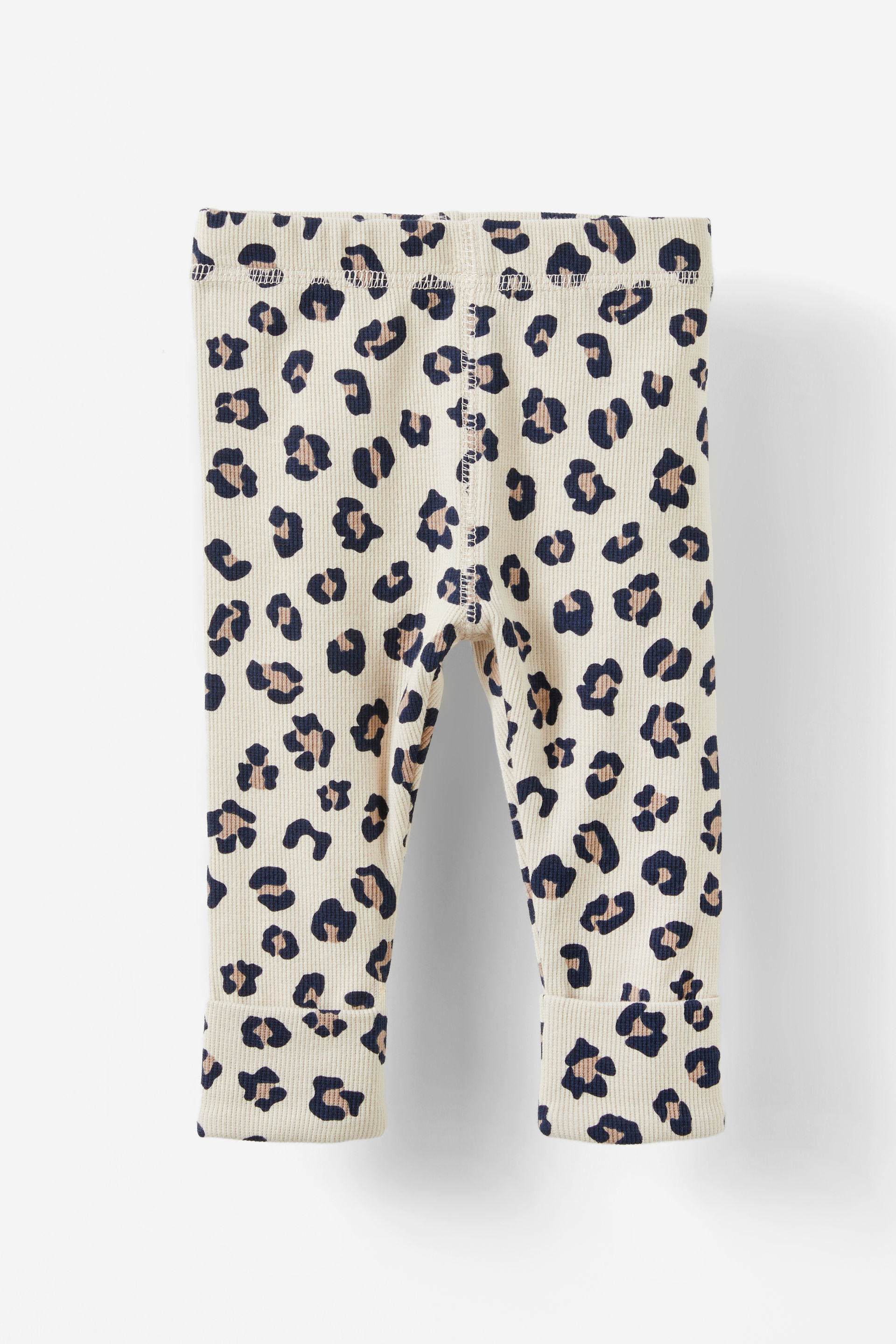 The Row Rib Skinny Legging rainy day/ocelot