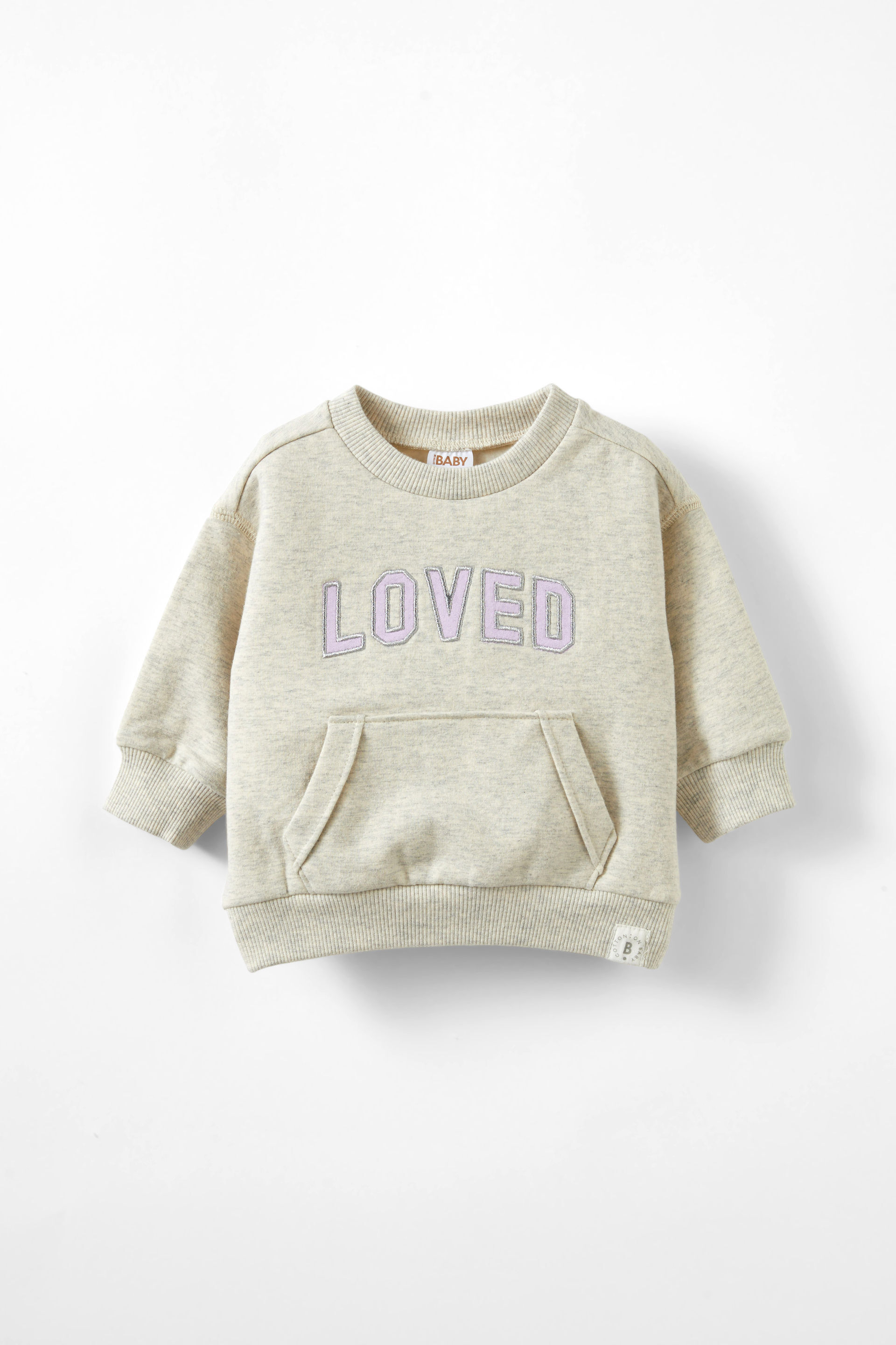 Alma Drop Shoulder Sweater oatmeal marle/loved