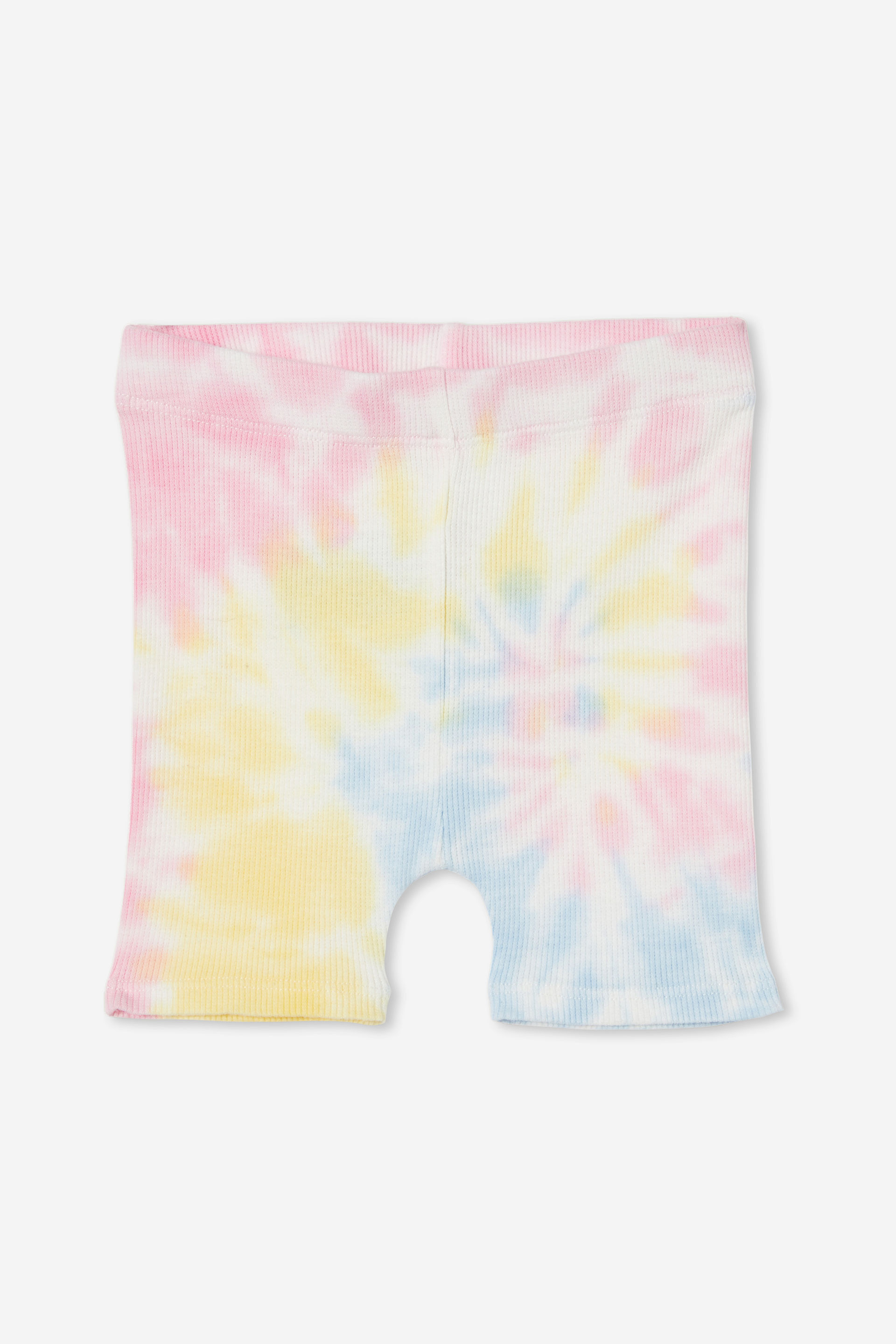Rain Rib Bike Shorties rainbow tie dye
