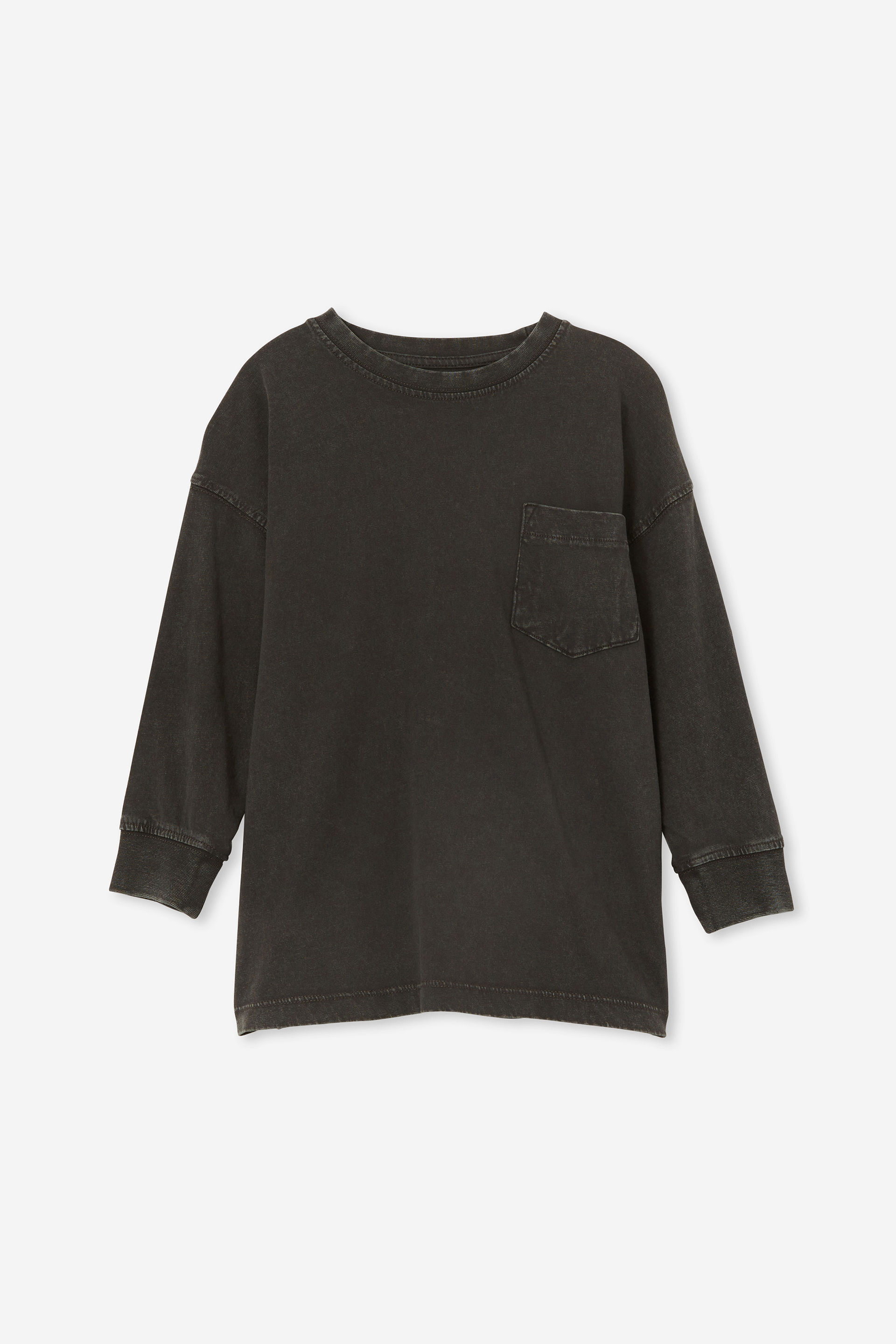The Essential Long Sleeve Tee phantom wash