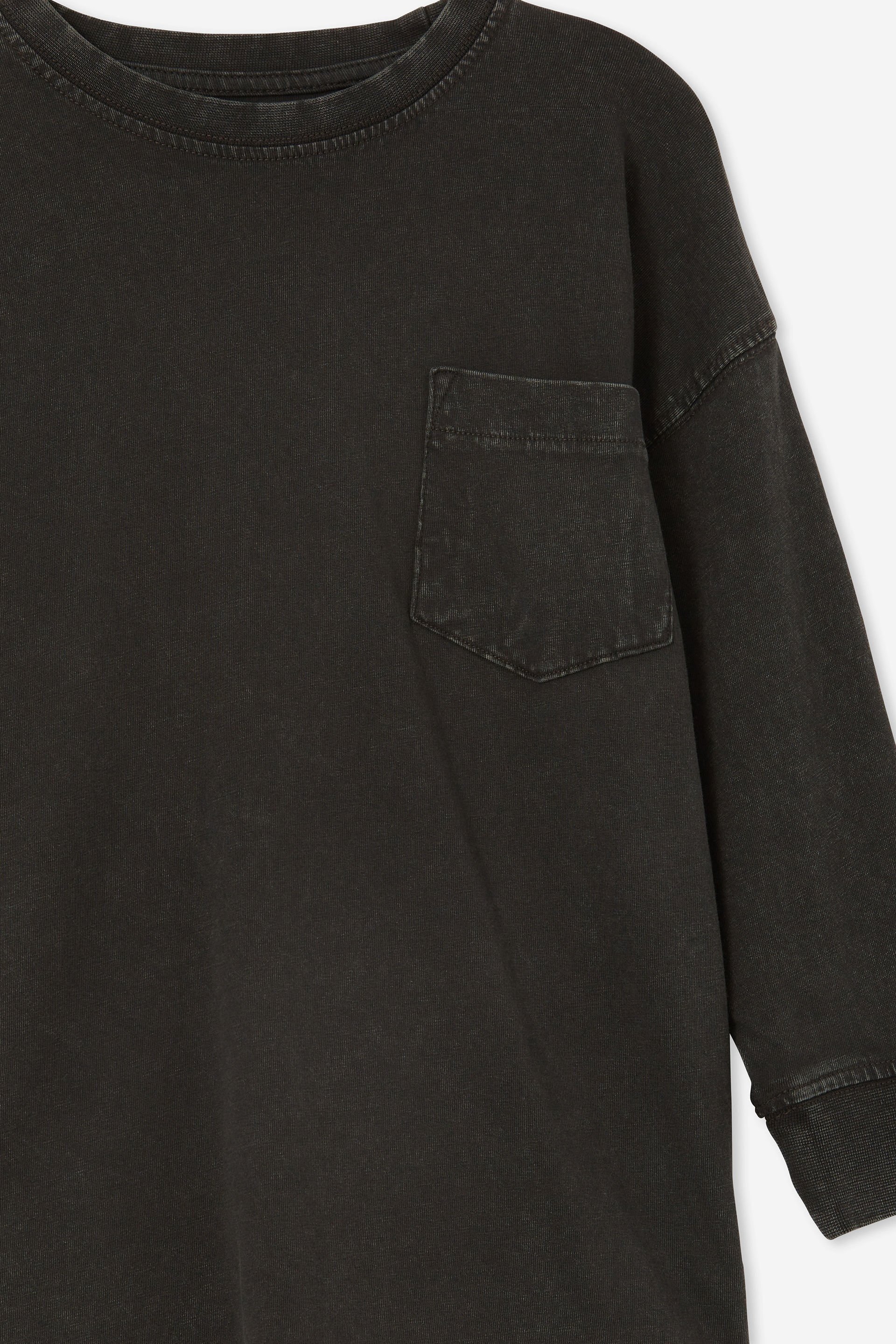 The Essential Long Sleeve Tee phantom wash