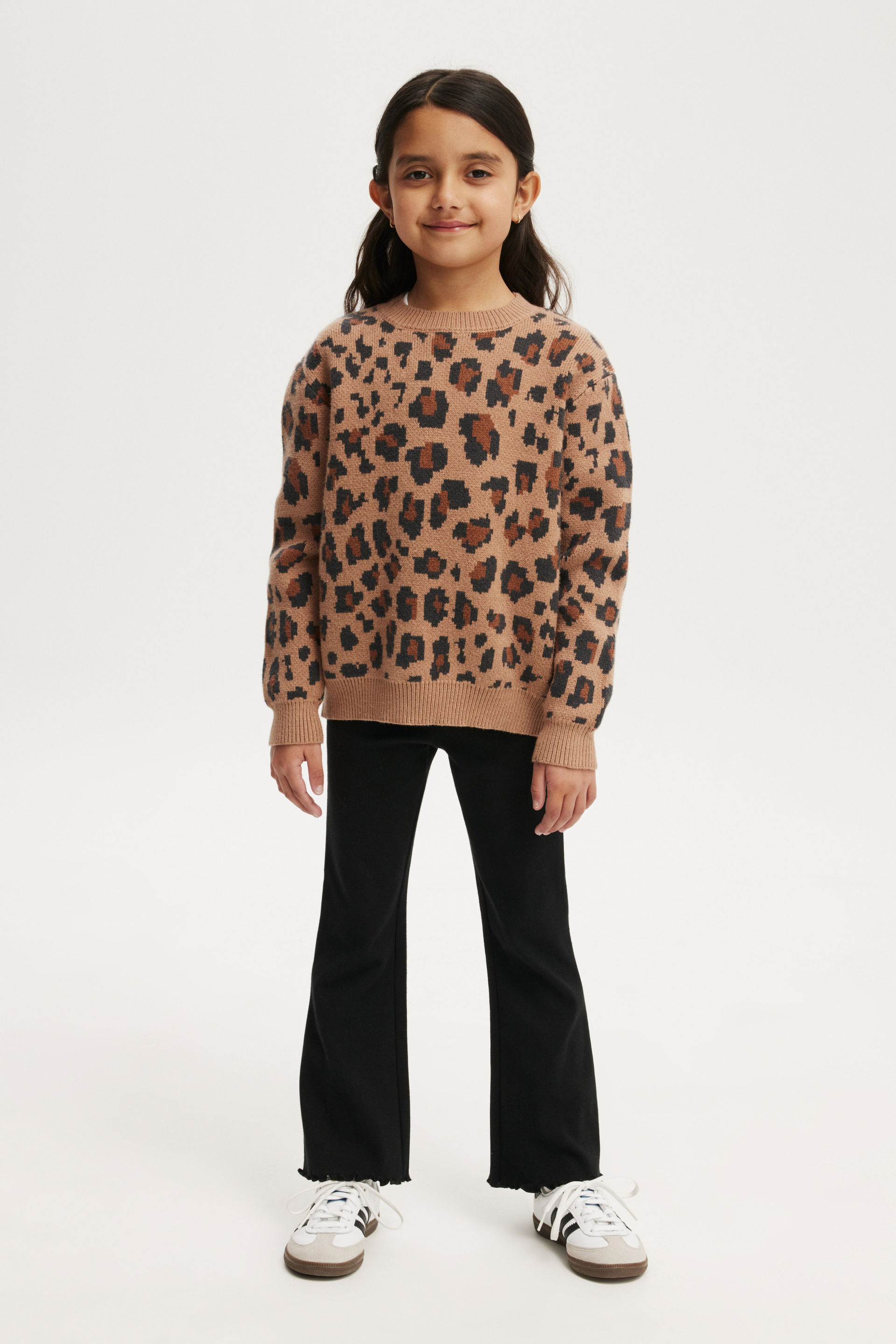 Francine Flare Pant black rib