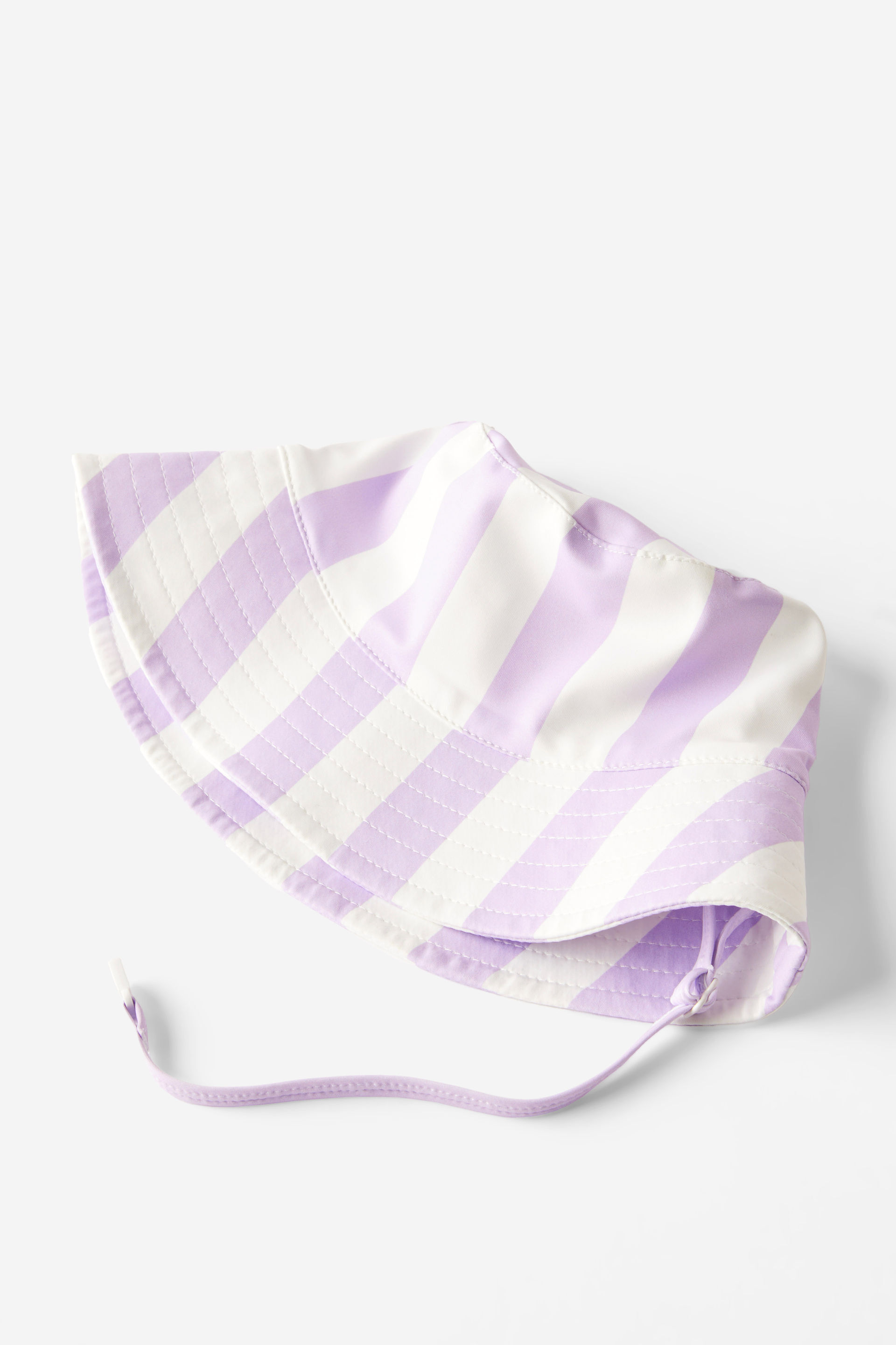 Baby Swim Bucket Hat vintage lilac/bold stripe