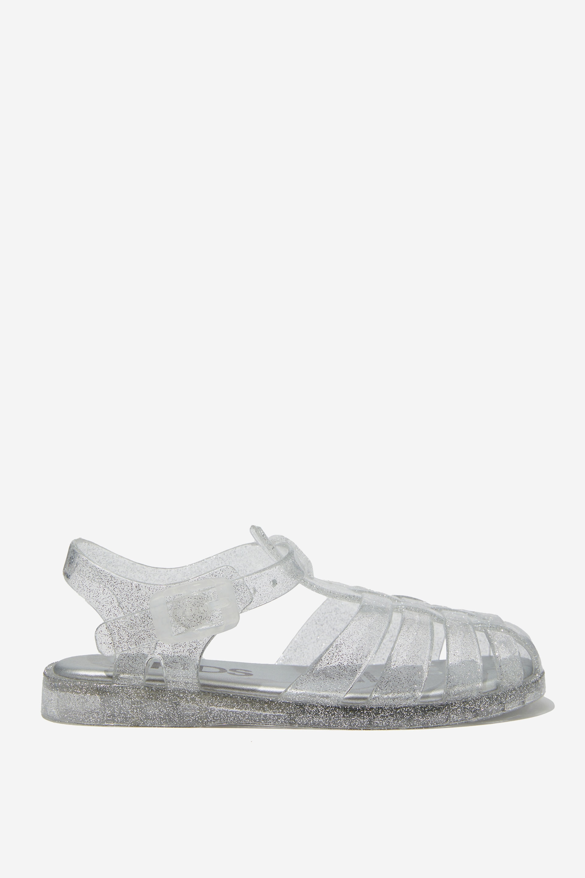 Elsie Jelly Sandal silver glitter