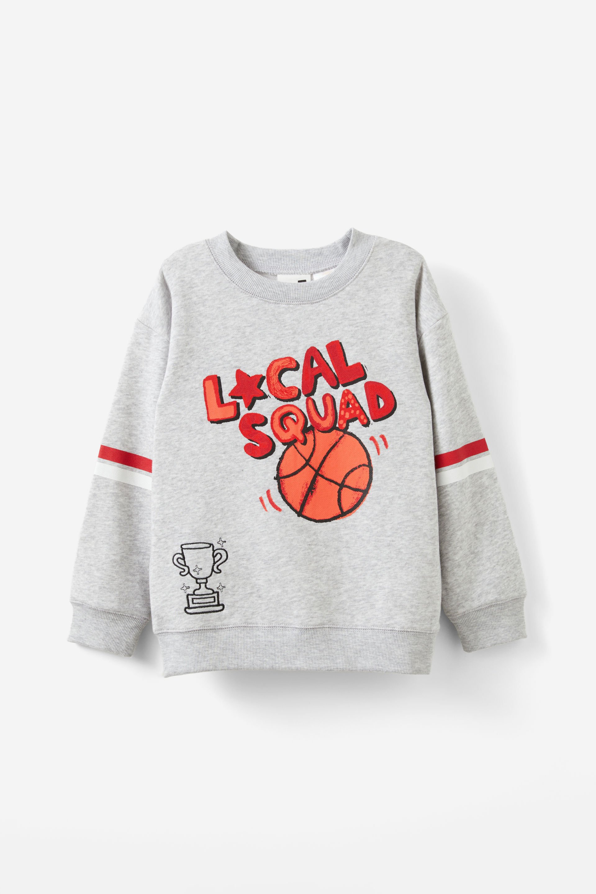 I Scream Colour Fleece Crew Neck lcn isc cloud marle/local squad