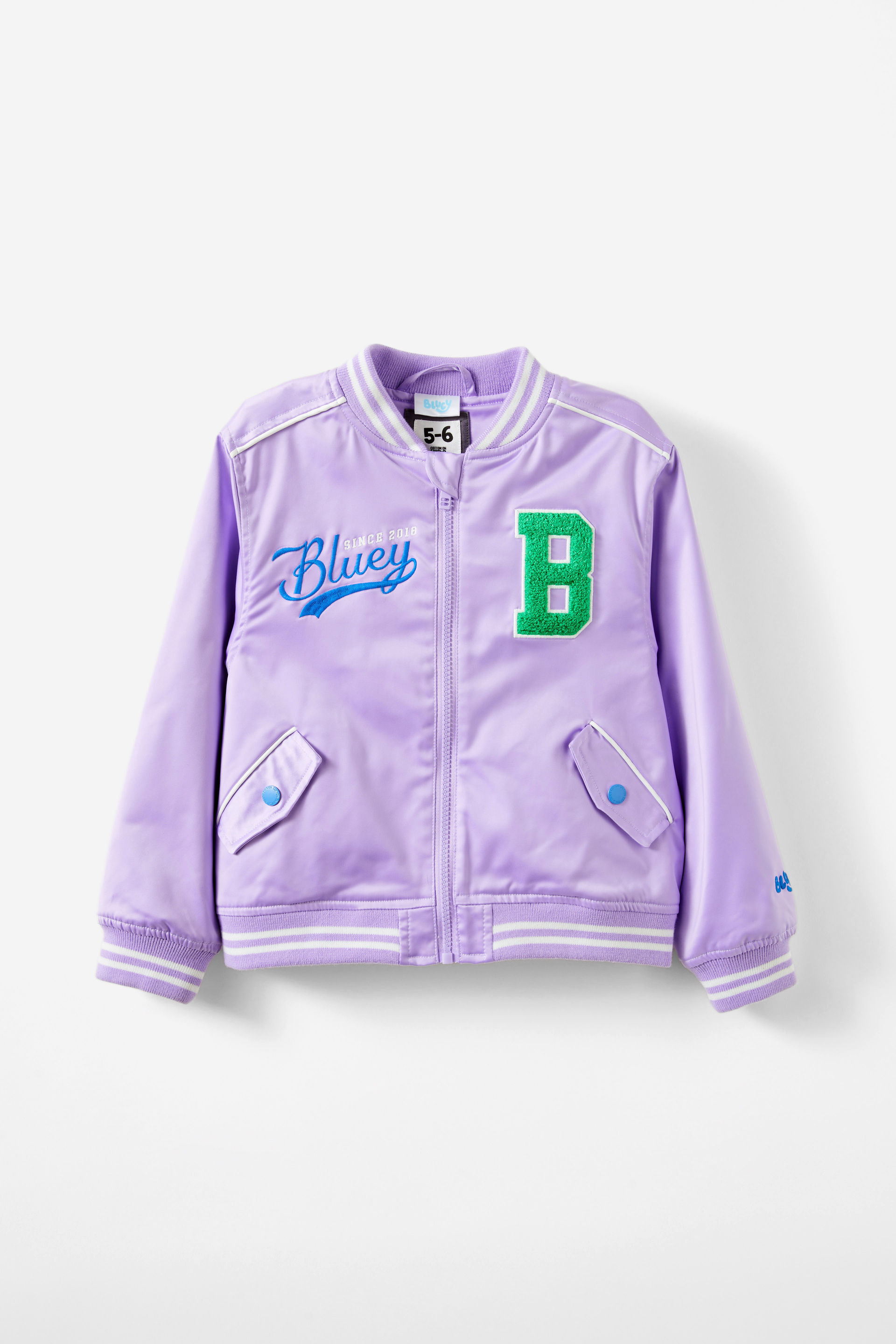 Bluey Bomber Jacket lcn bluey/lilac mood