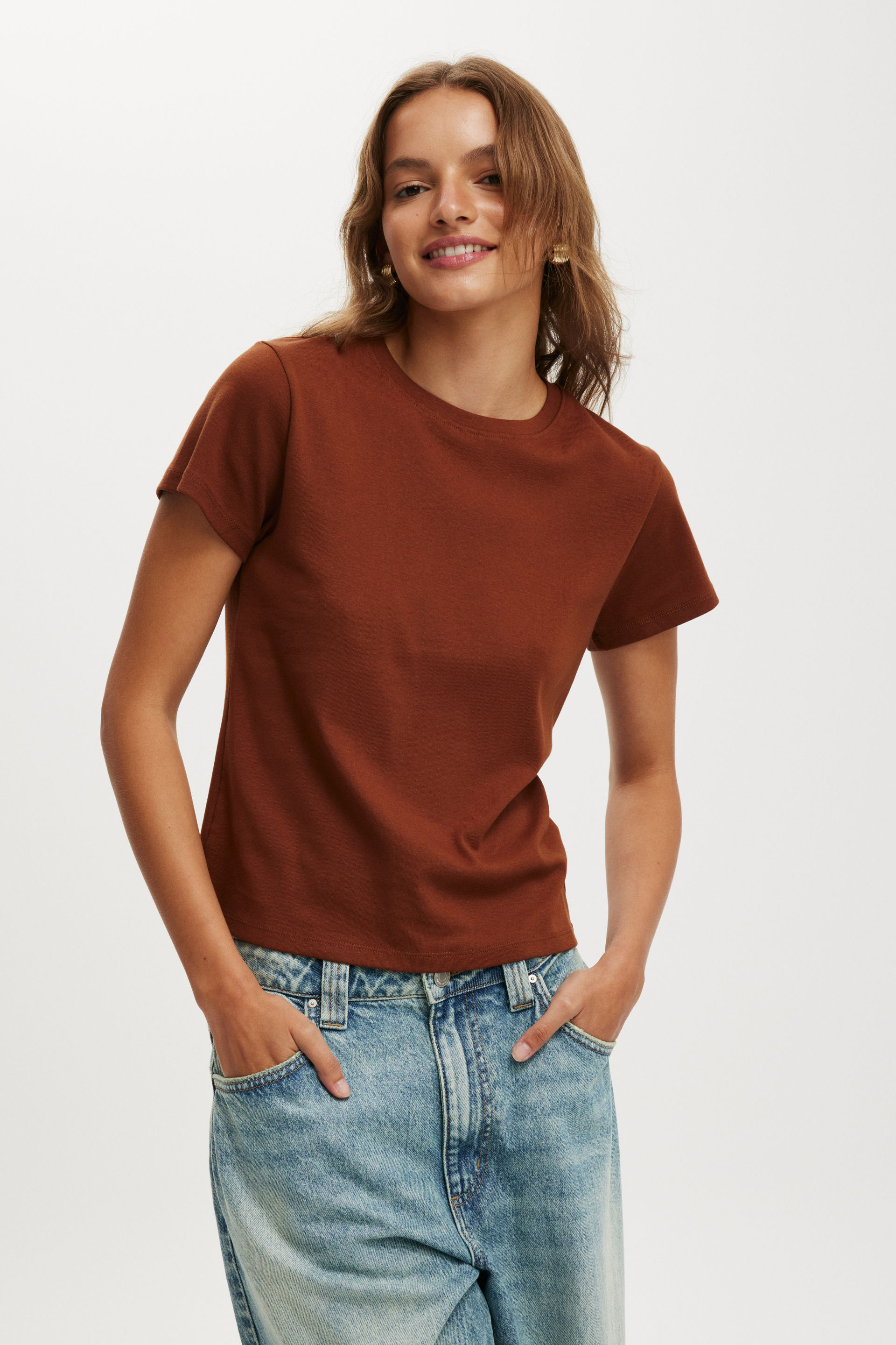 90S Baby Tee russet