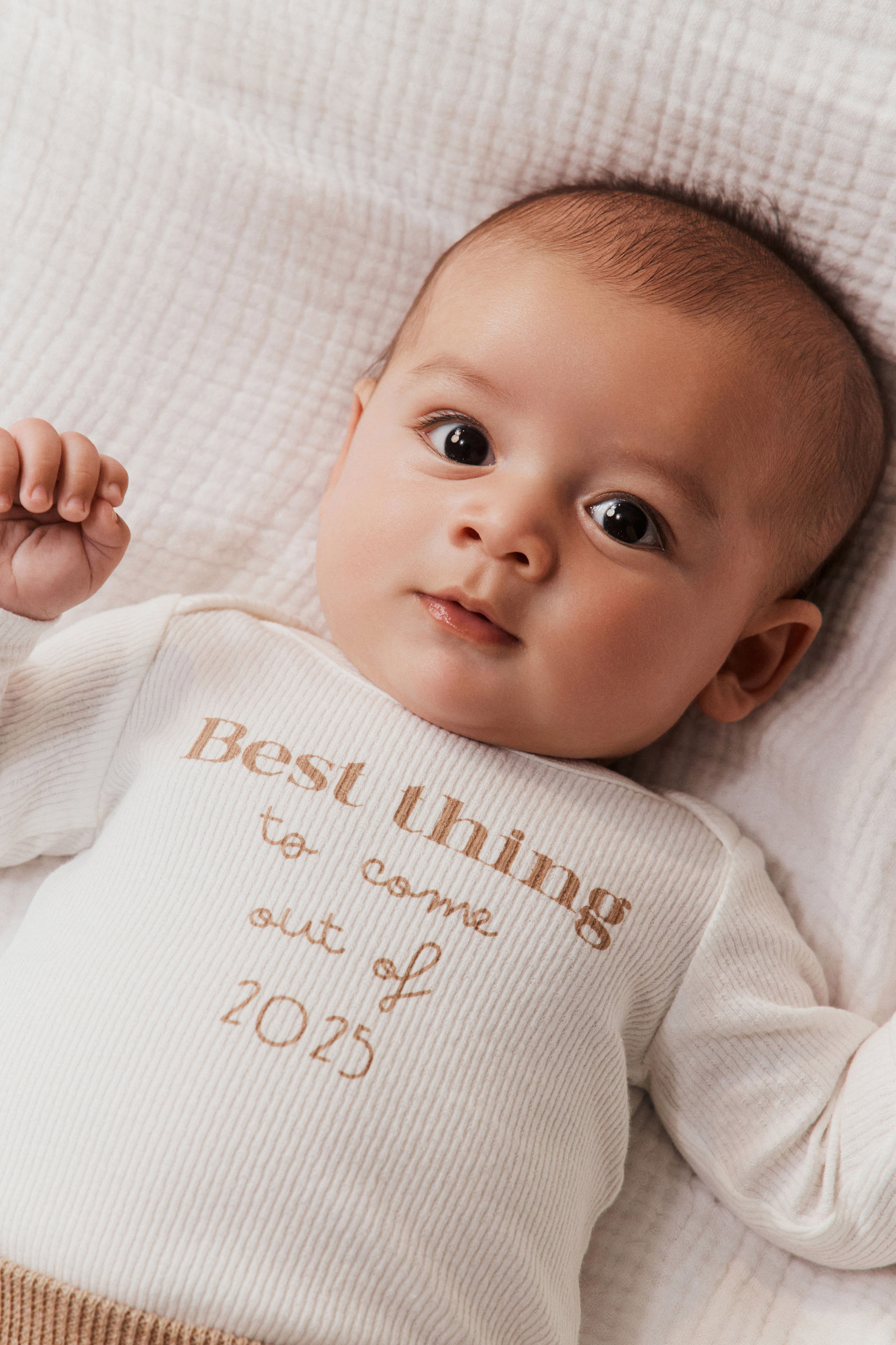 Organic Pointelle Long Sleeve Bubbysuit milk/best thing 2025