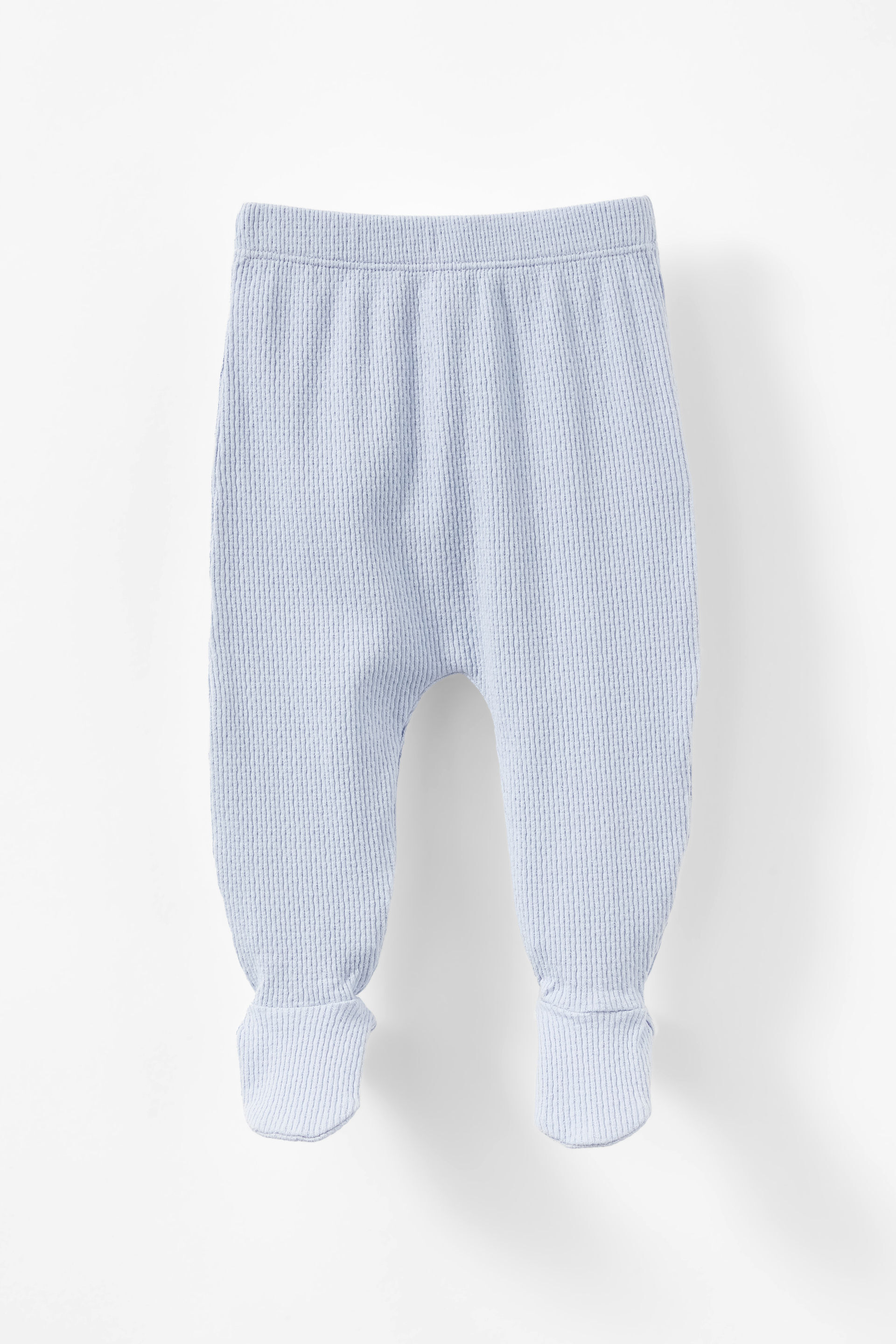 Organic Pointelle Legging periwinkle