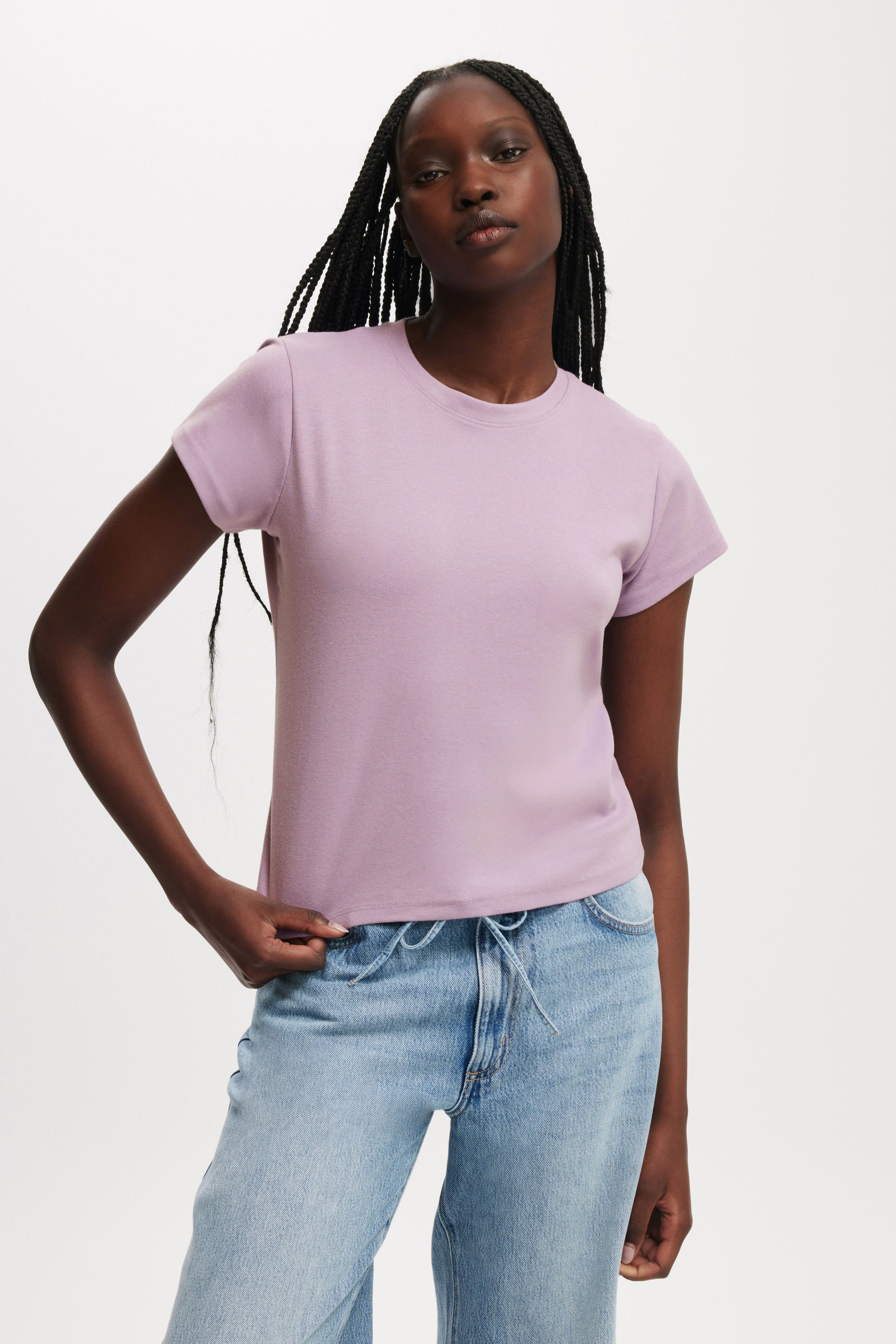 90S Baby Tee lush lavendar