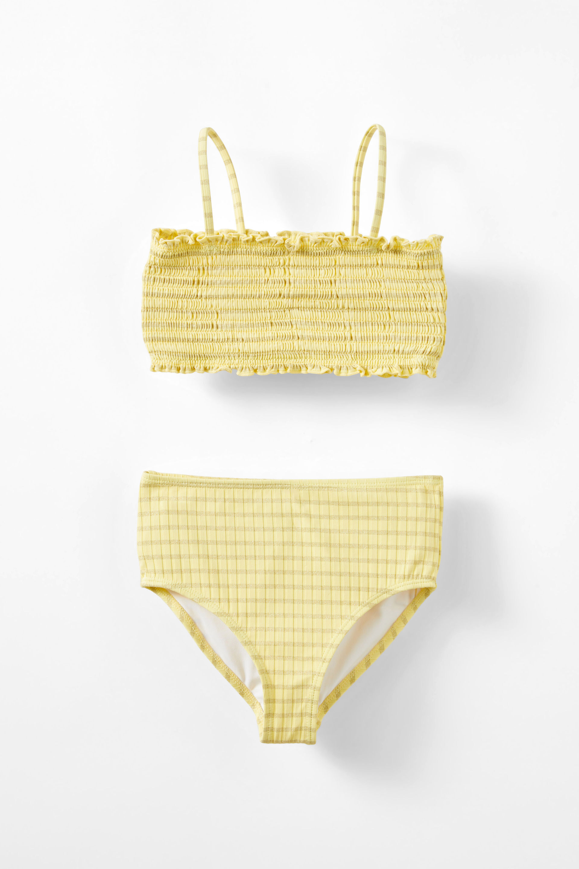 Elsie Bikini baby yellow/shimmer stripe