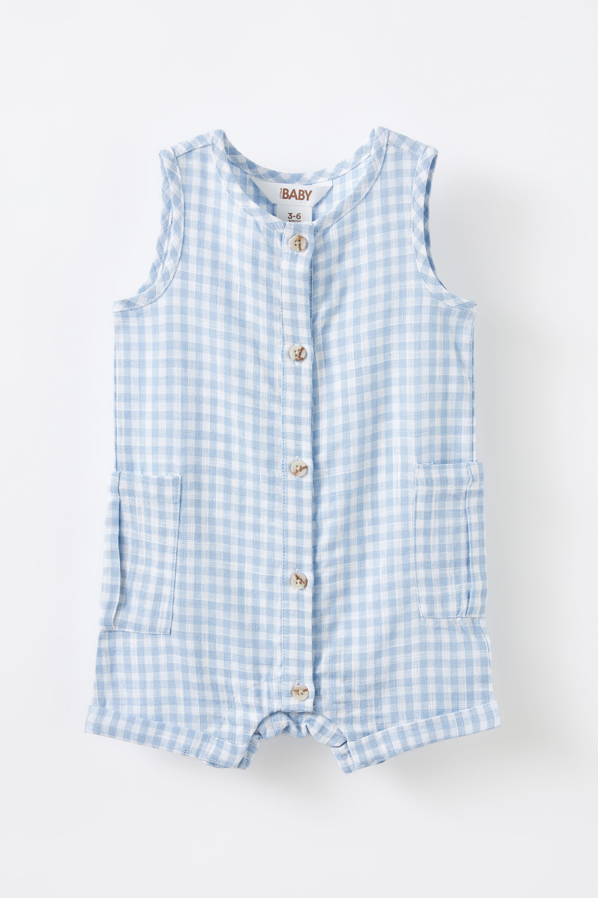 Jacob Sleeveless Playsuit dawn blue/mini gingham 1 17688-jacob-sleeveless-playsuit-dawn-blue-mini-gingham-1.jpg