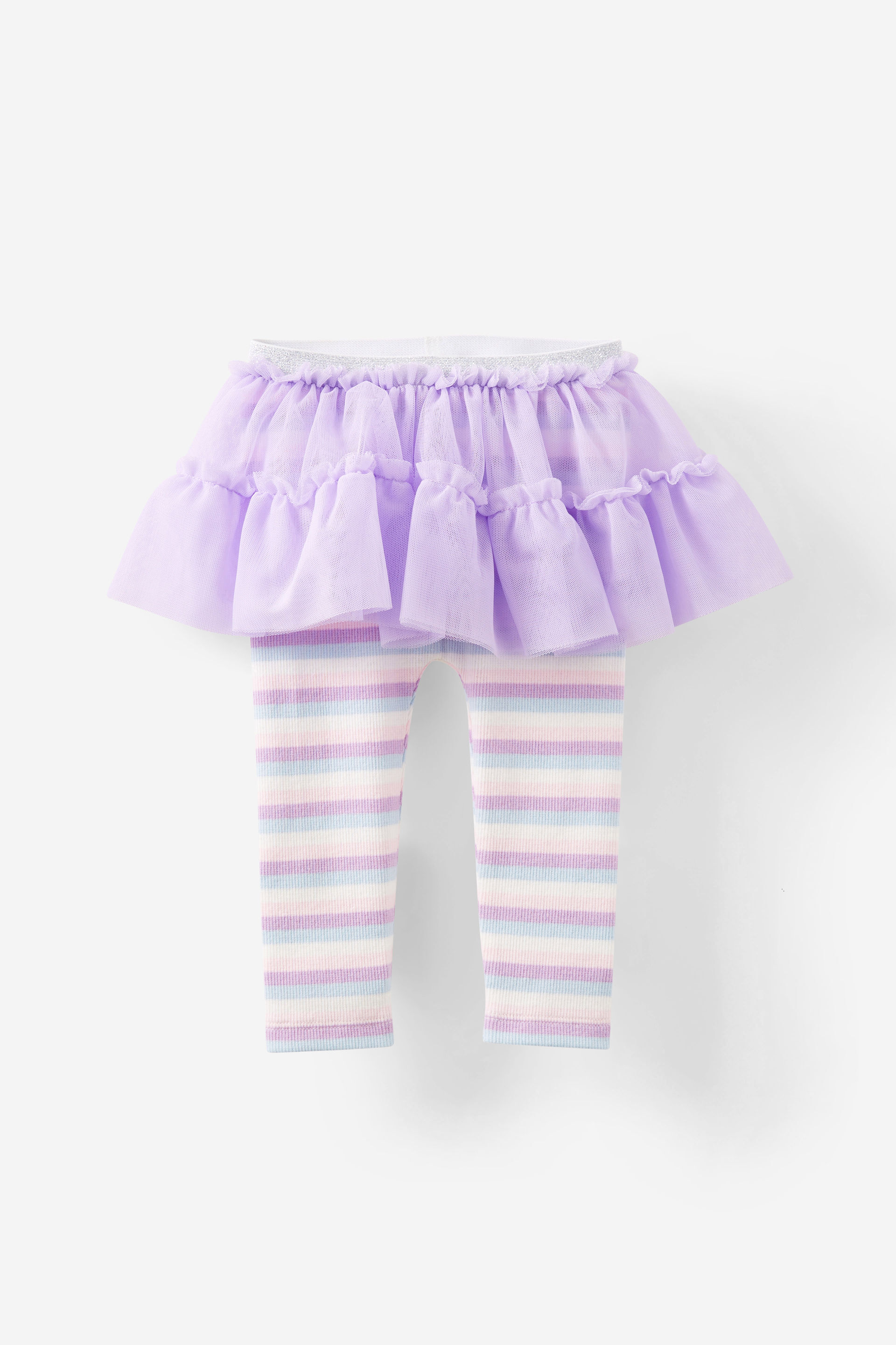 Rena Tulle Skirt Legging vintage lilac/rainbow stripe