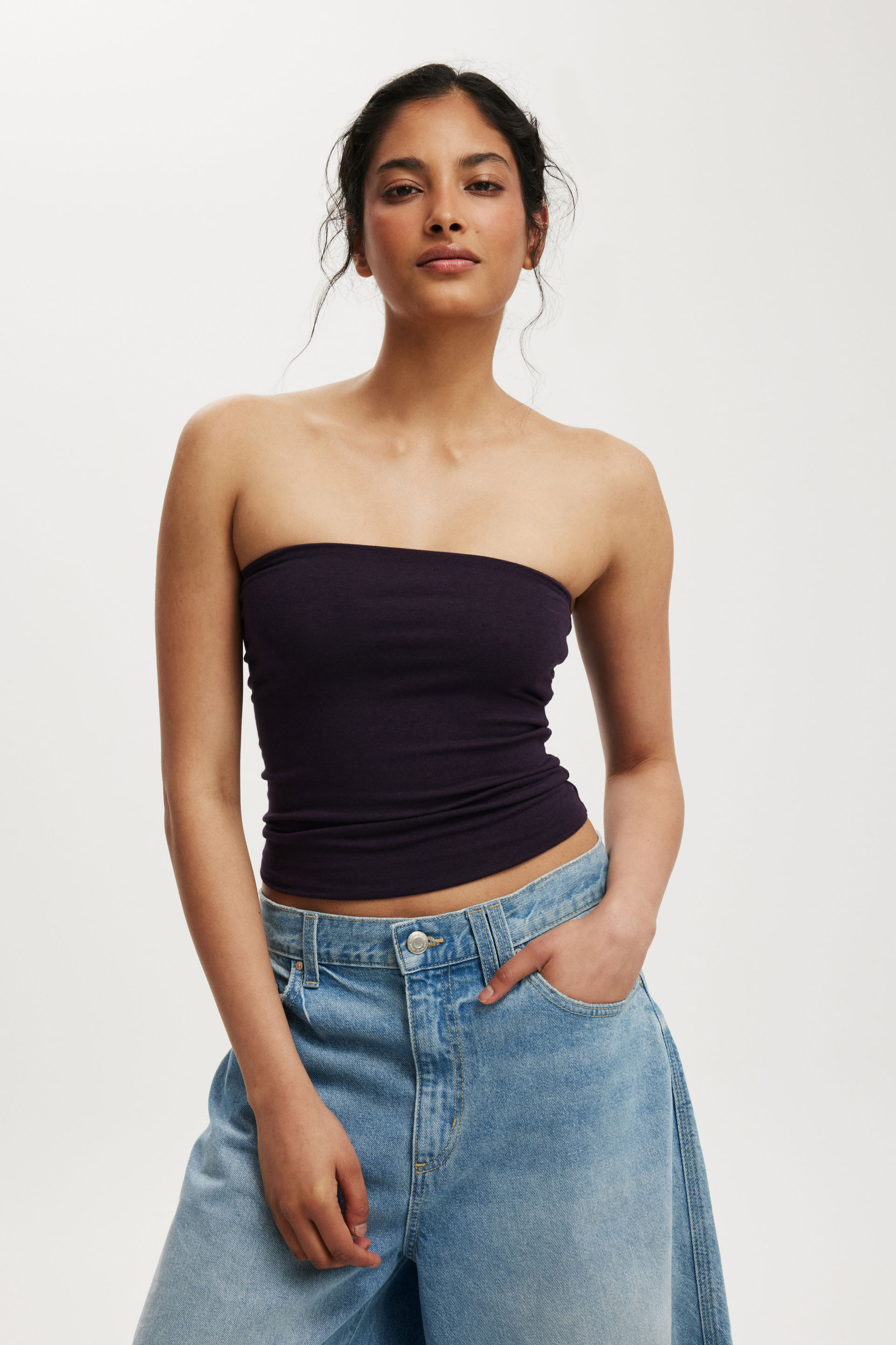 All Day Tube Top velvet currant