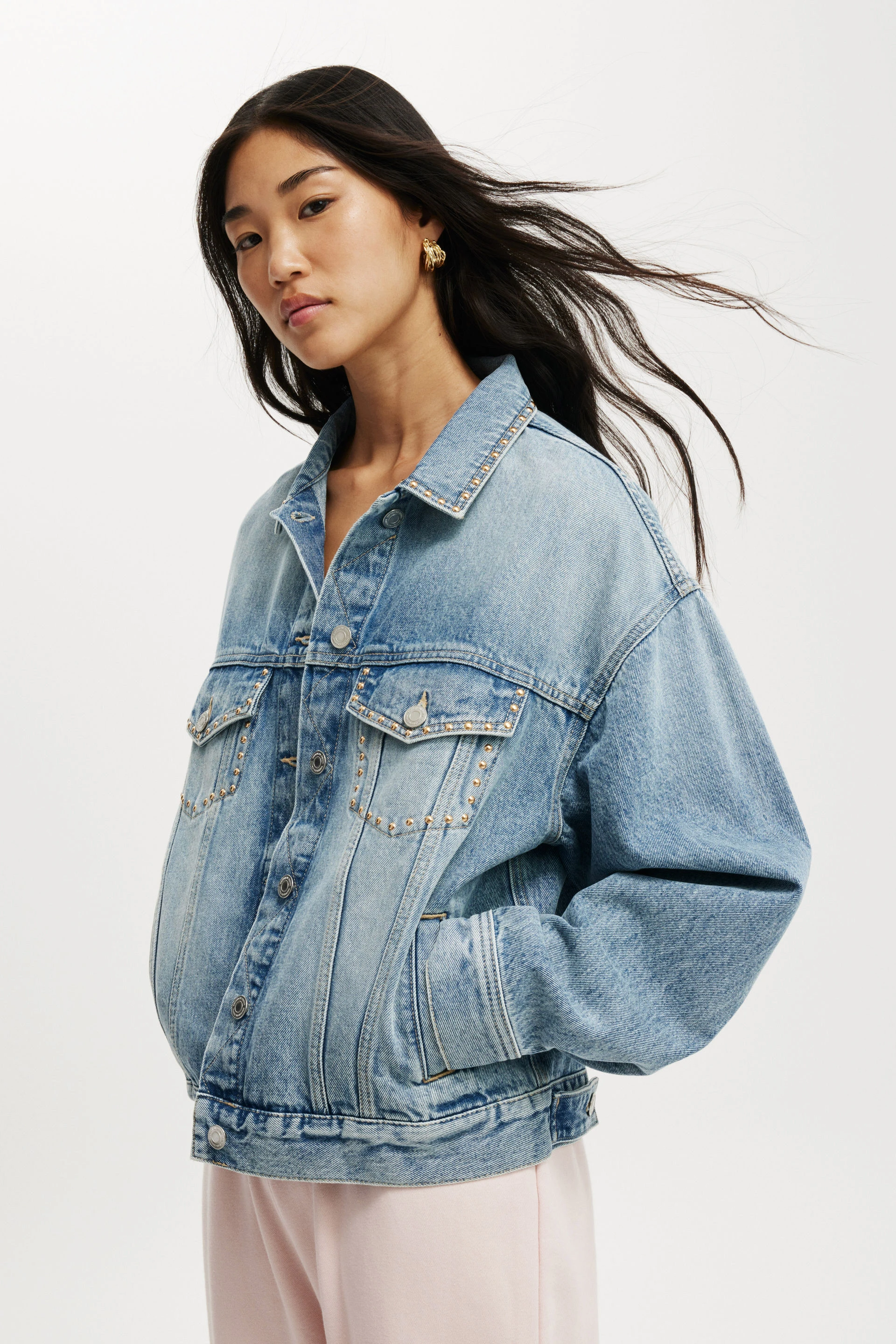 Original Denim Jacket saltwater blue/stud
