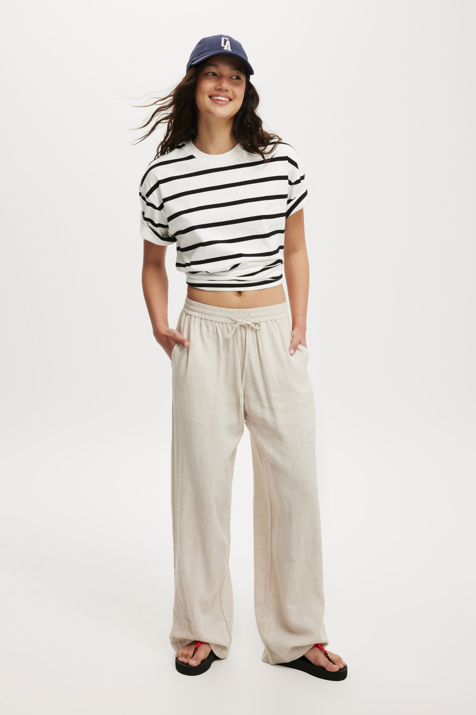 Haven Wide Leg Pant natural