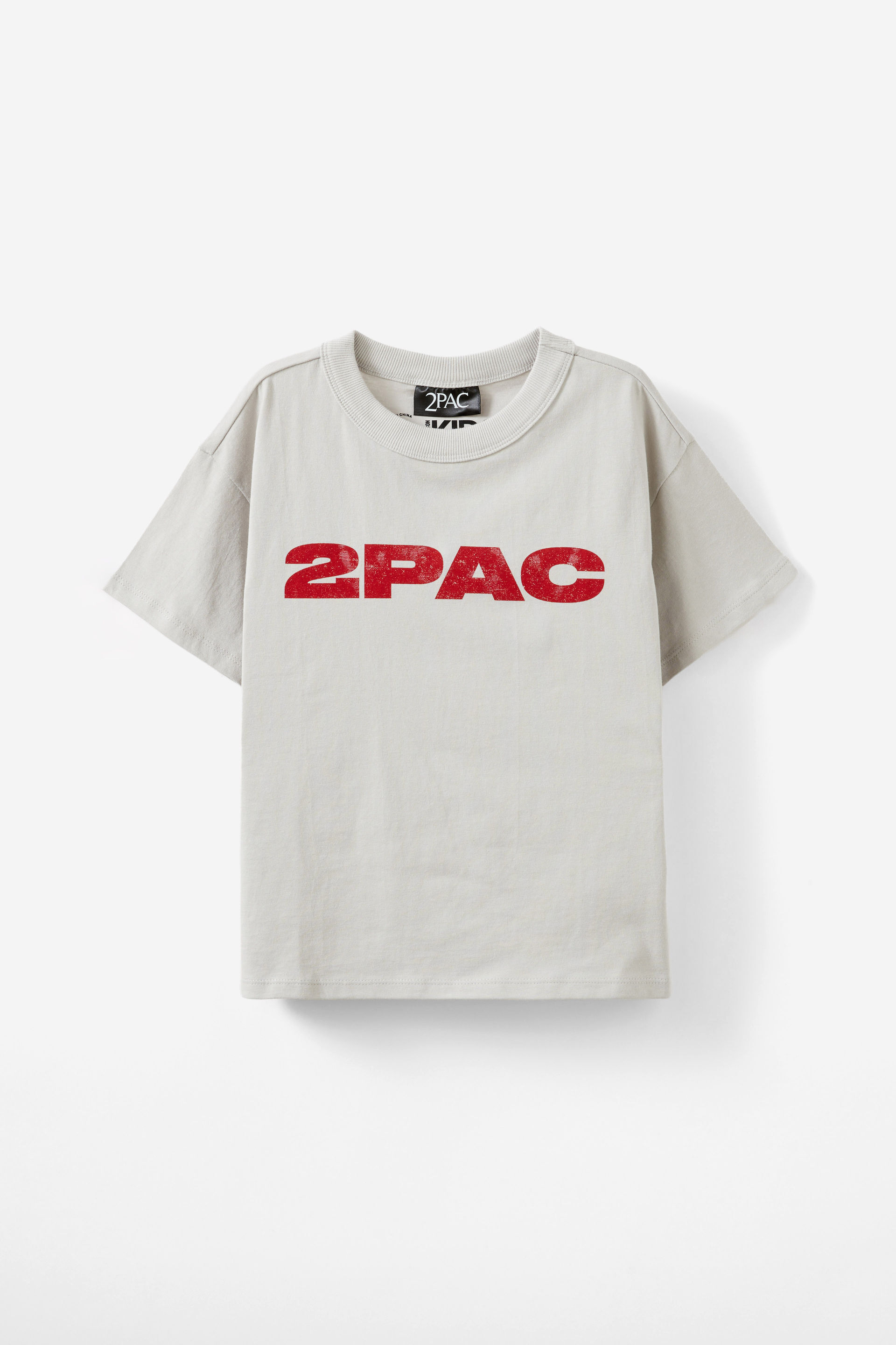 Tupac Drop Shoulder Short Sleeve Tee lcn bra winter grey/2pac