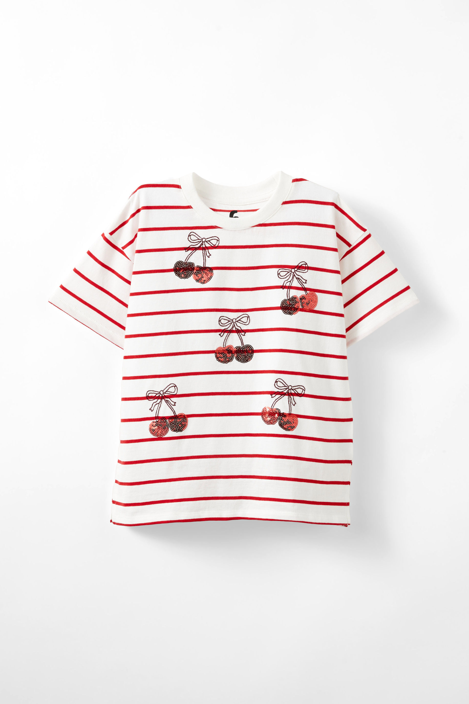 Livvy Lux Short Sleeve Tee varsity red/vanilla cherry
