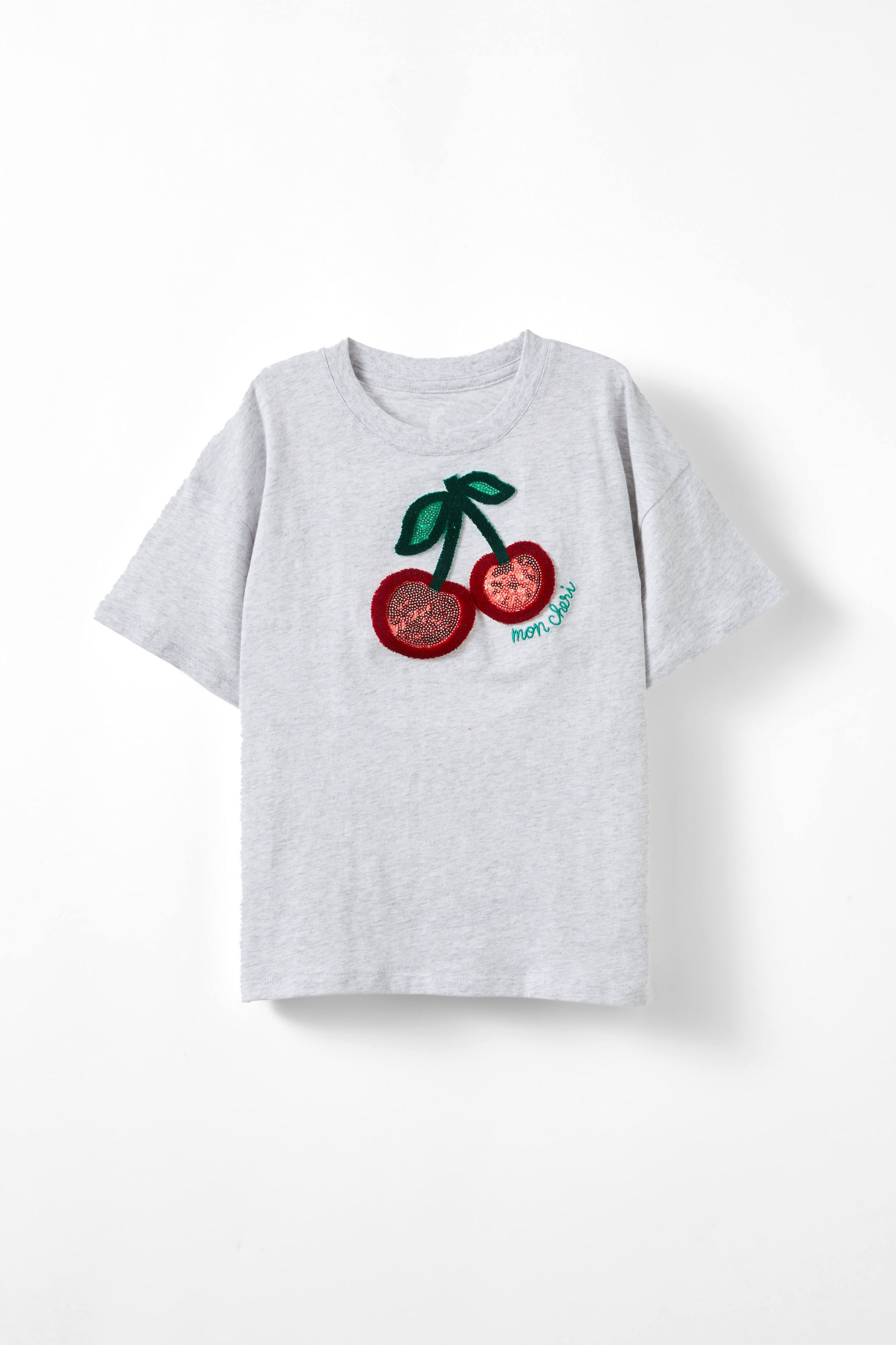 Livvy Lux Short Sleeve Tee grey marle/mon cheri