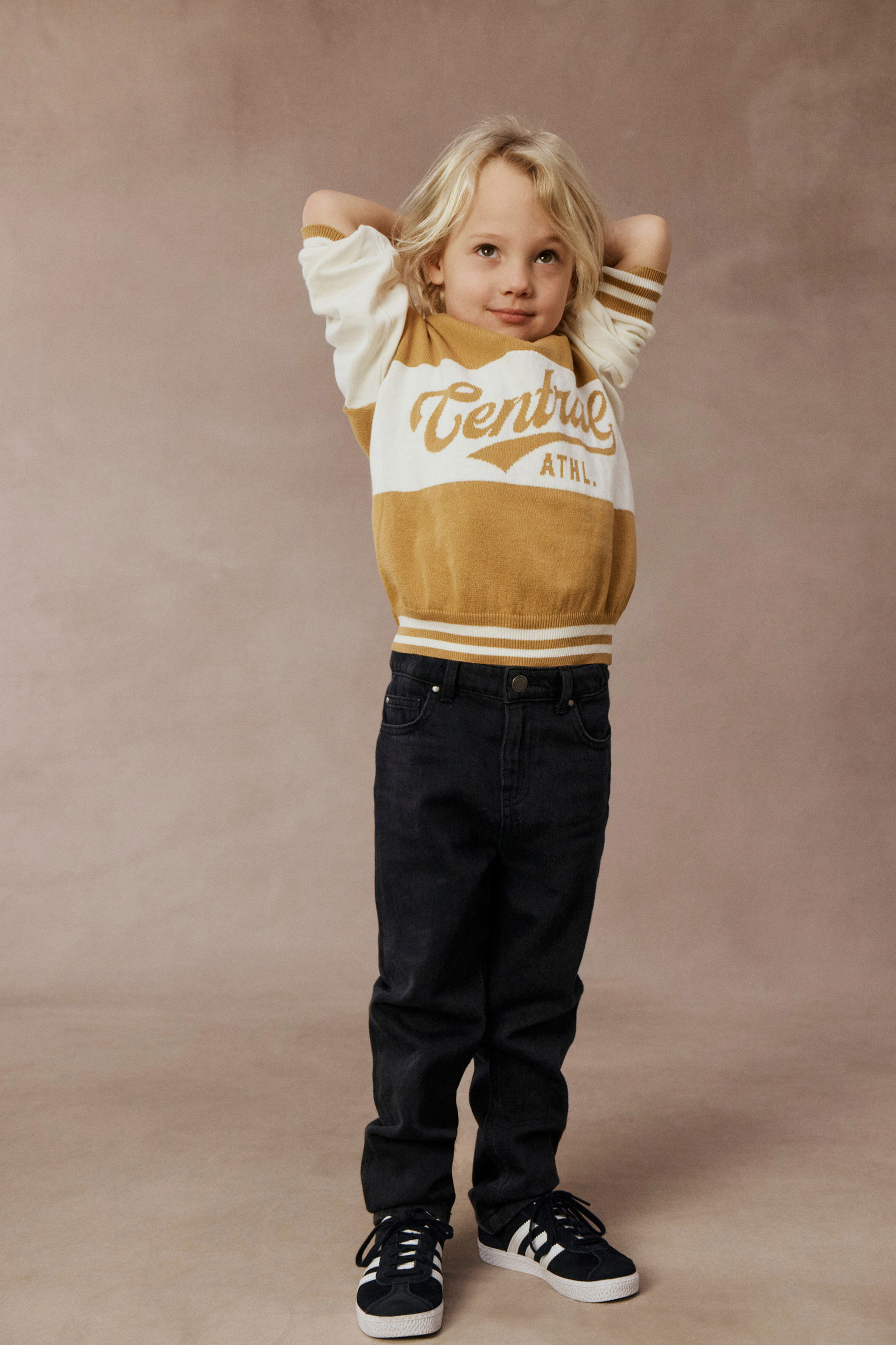 Blair Rugby Pullover Knit mustard seed/central athlete