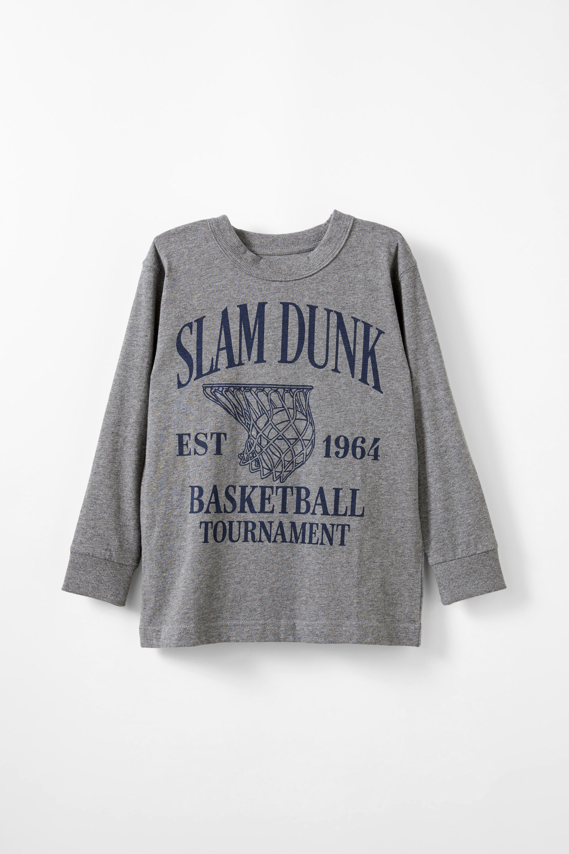 Long Sleeve Jonny Tee night sky marle/slam dunk basketball