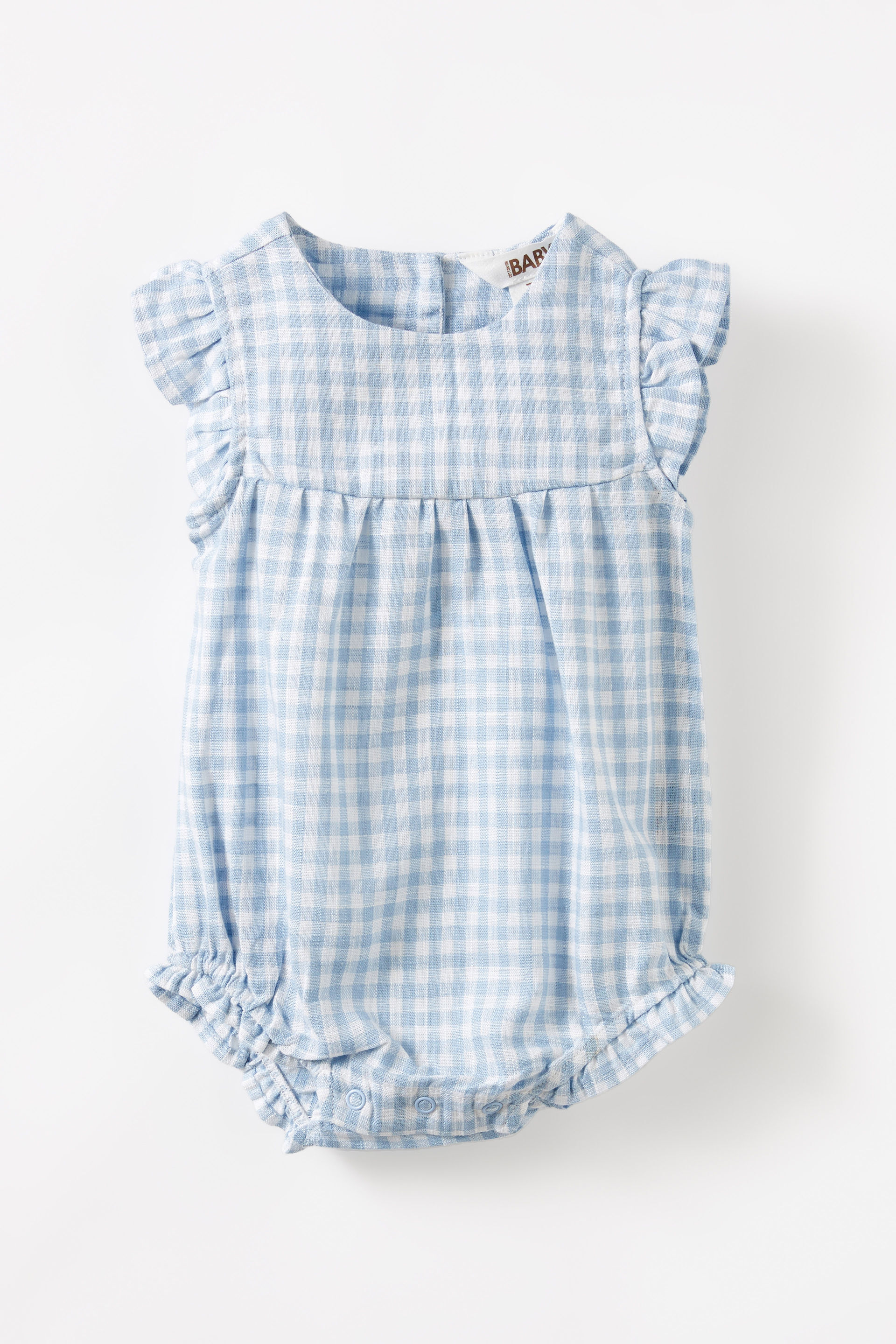 The Poppy Playsuit dawn blue/mini gingham