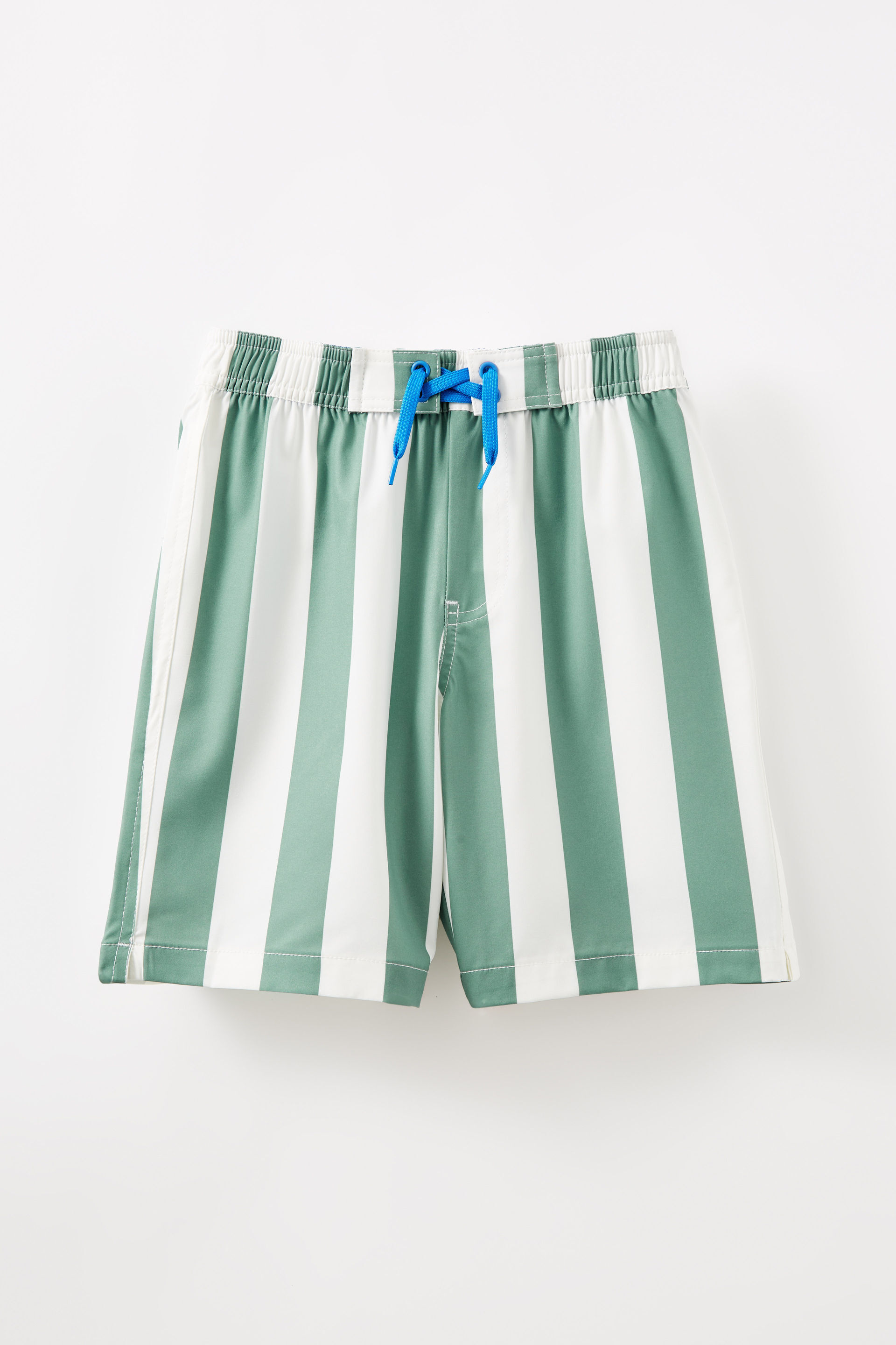 Bobby Stretch Board Short moss green/vanilla block stripe