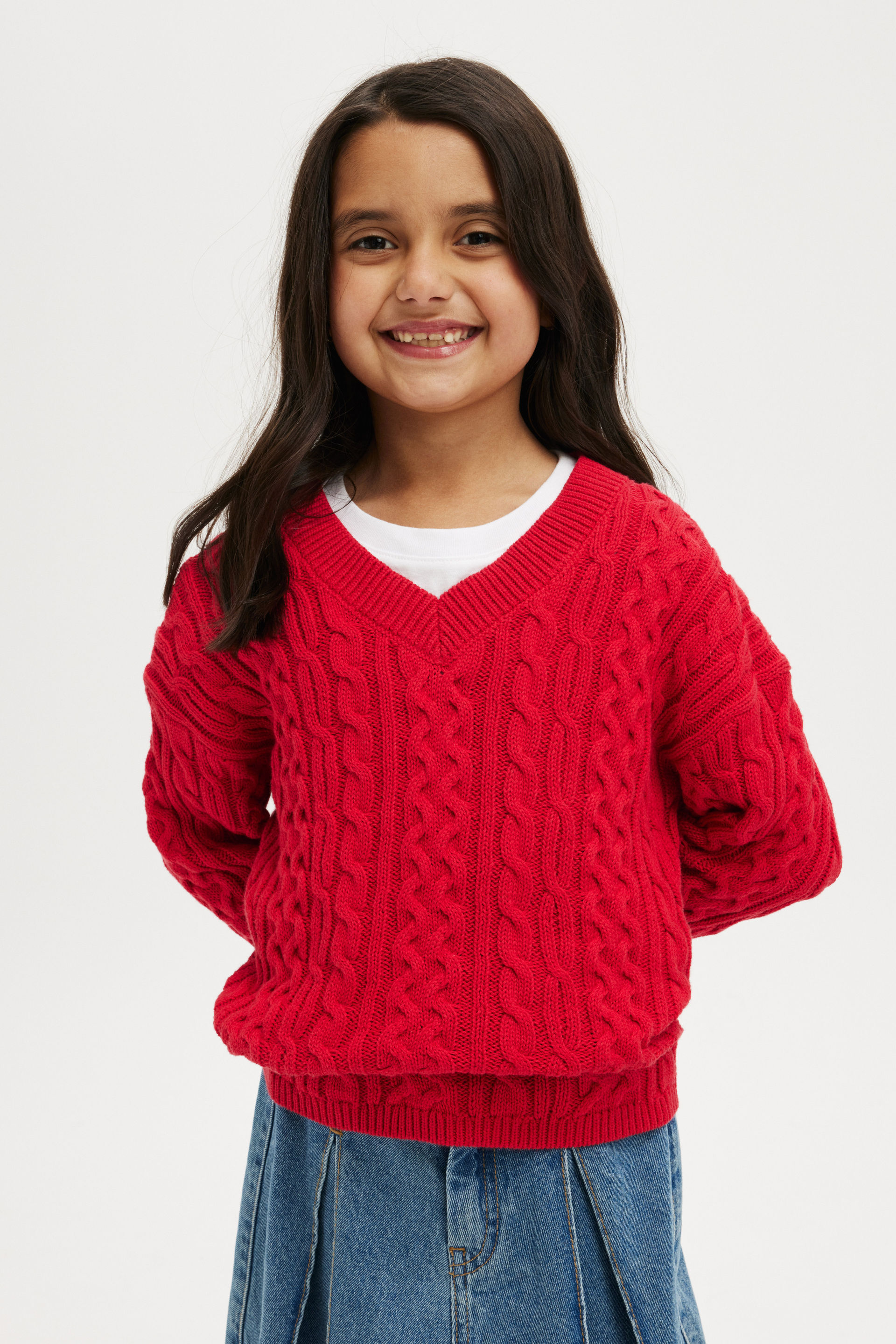 Ashlee Knit Jumper varsity red